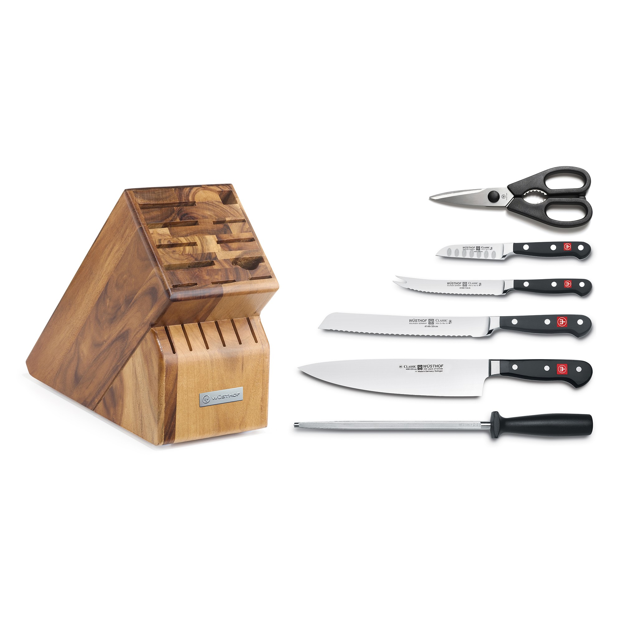 Wüsthof Classic Knife Block, Set of 7