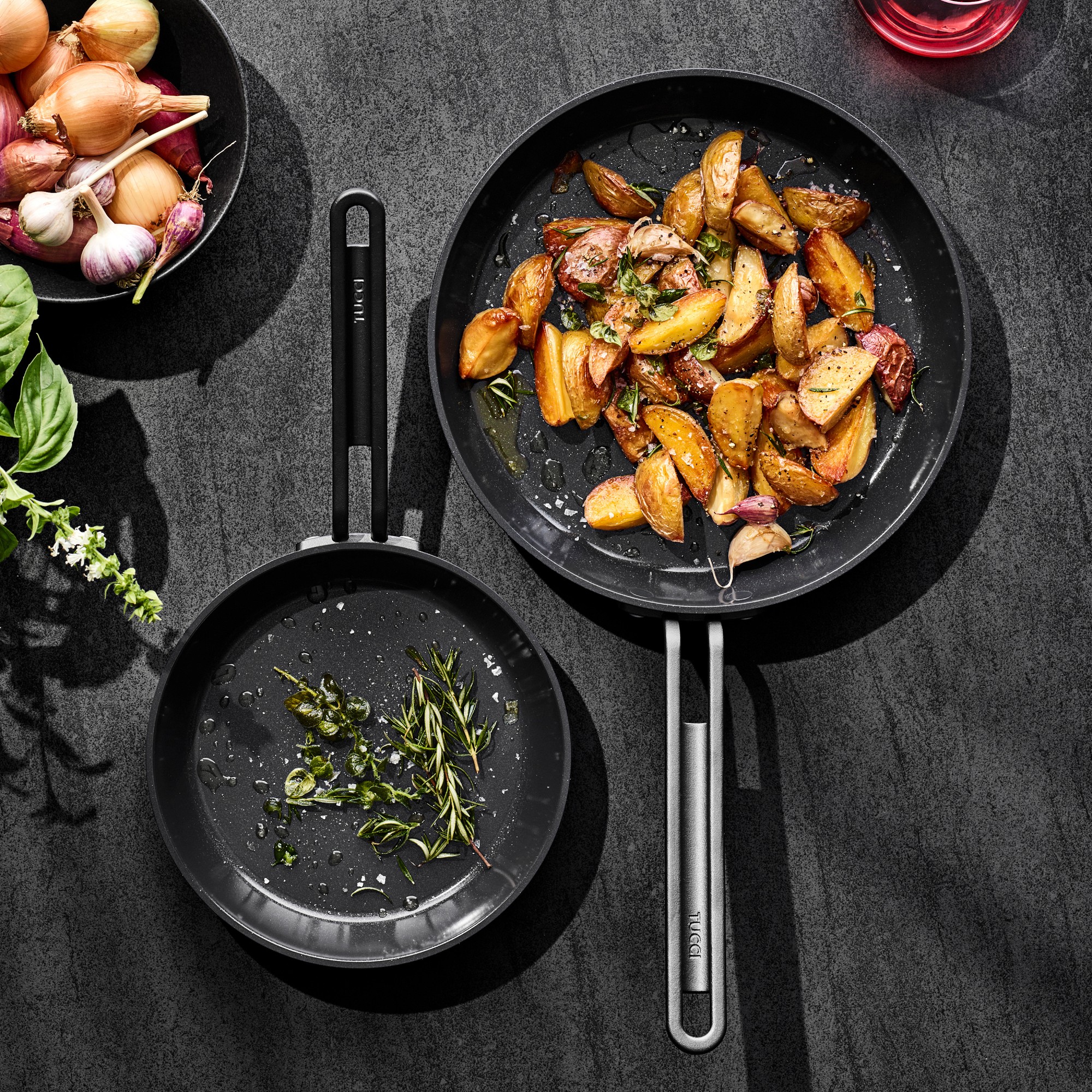 GreenPan™ Stanley Tucci™ Ceramic Nonstick Fry Pan Set, 8