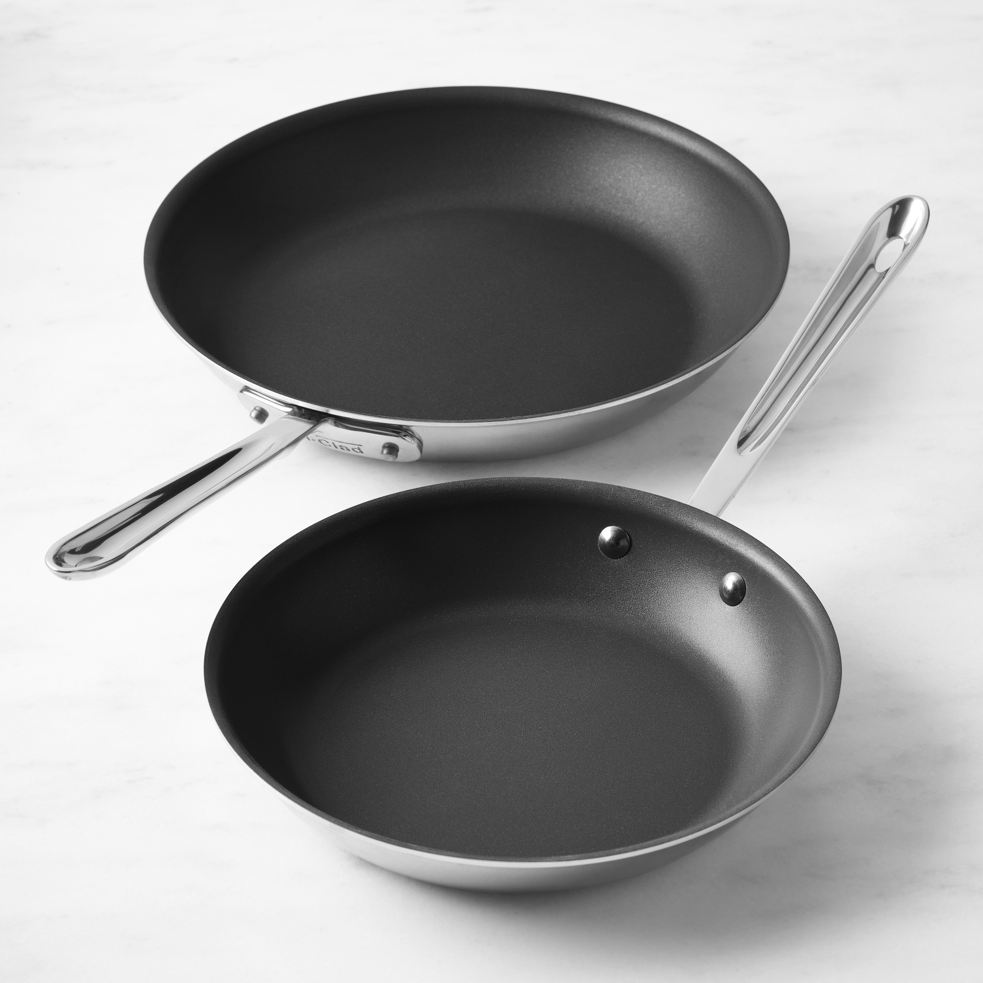 All-Clad D5® Stainless-Steel Nonstick Fry Pan Set