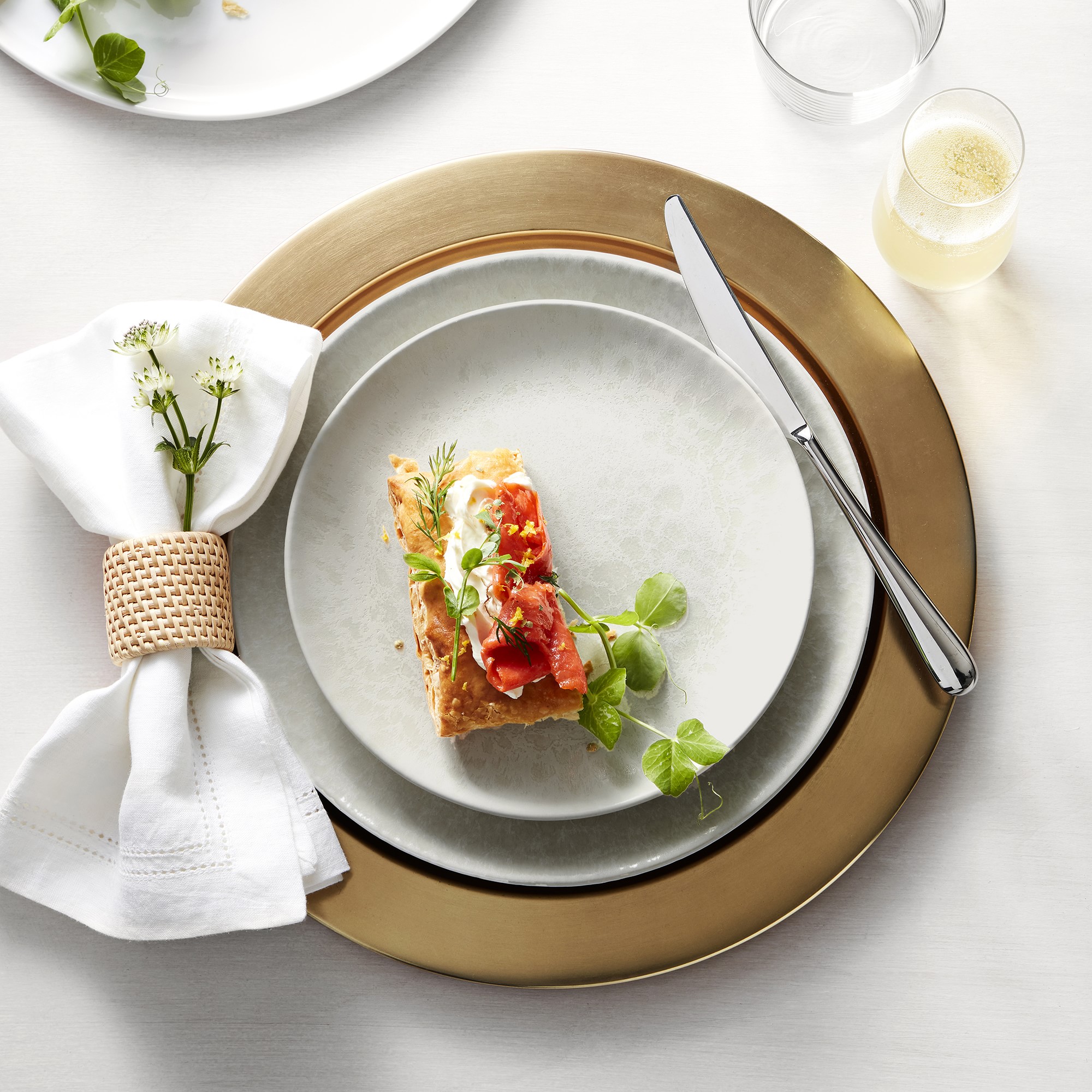 Light Woven Napkin Rings, Set of 4