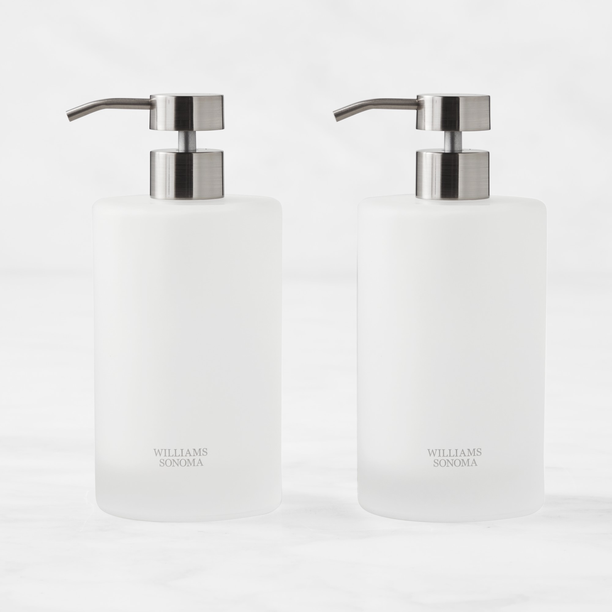 Hold Everything Frosted Glass Soap & Lotion Dispenser, 16oz.