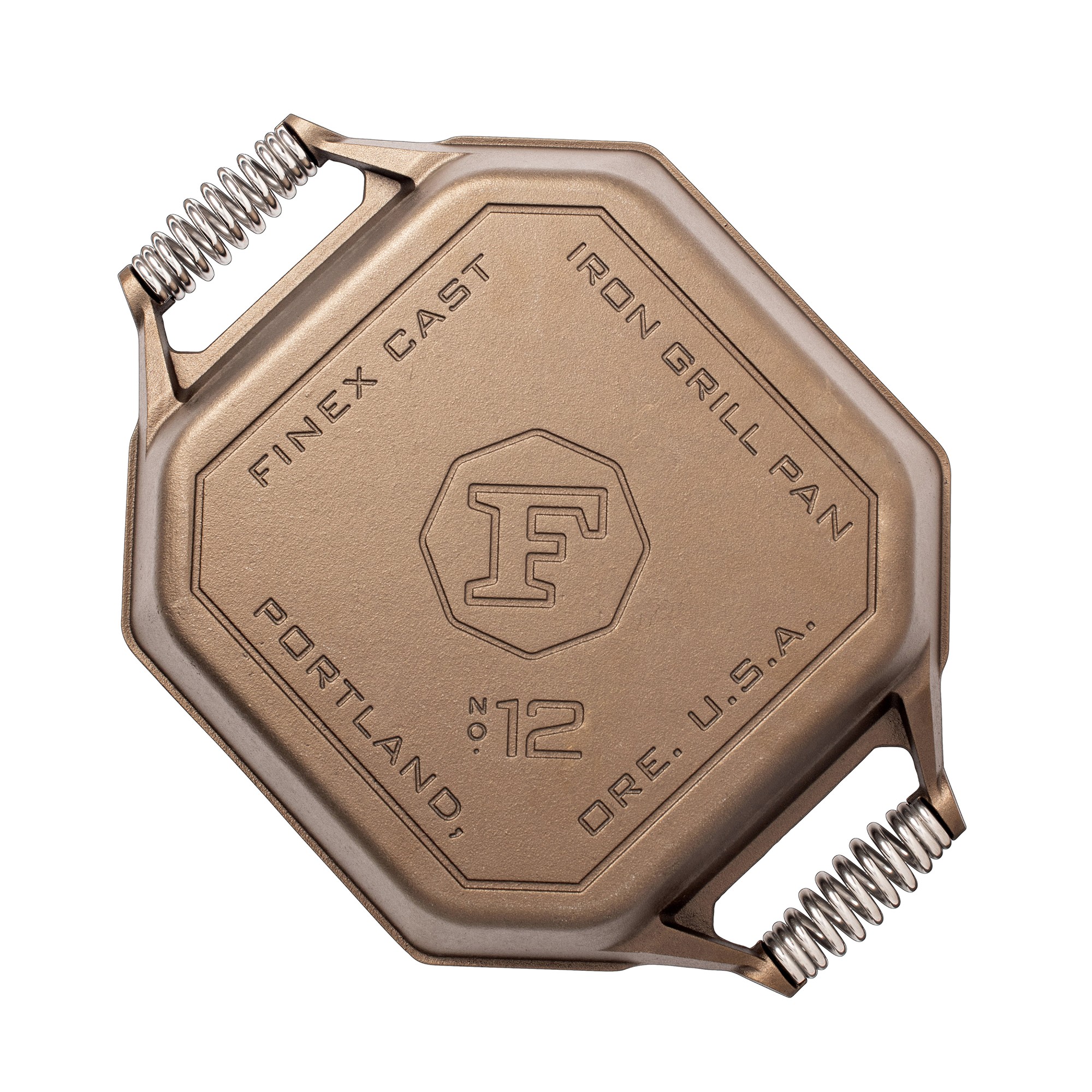 FINEX Seasoned Cast Iron Double-Handled Grill Pan, 12