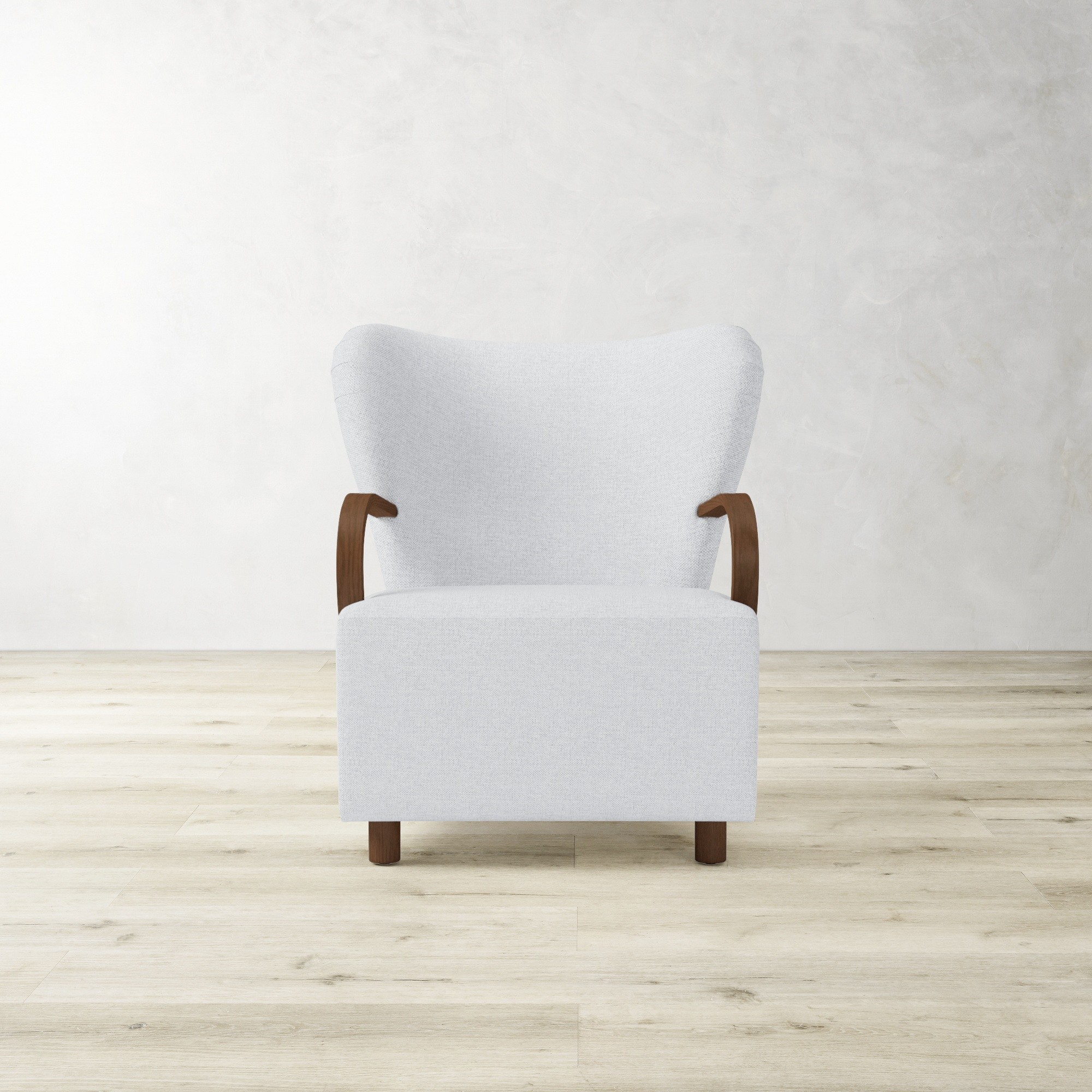 Corban Bentwood Upholstered Occasional Chair