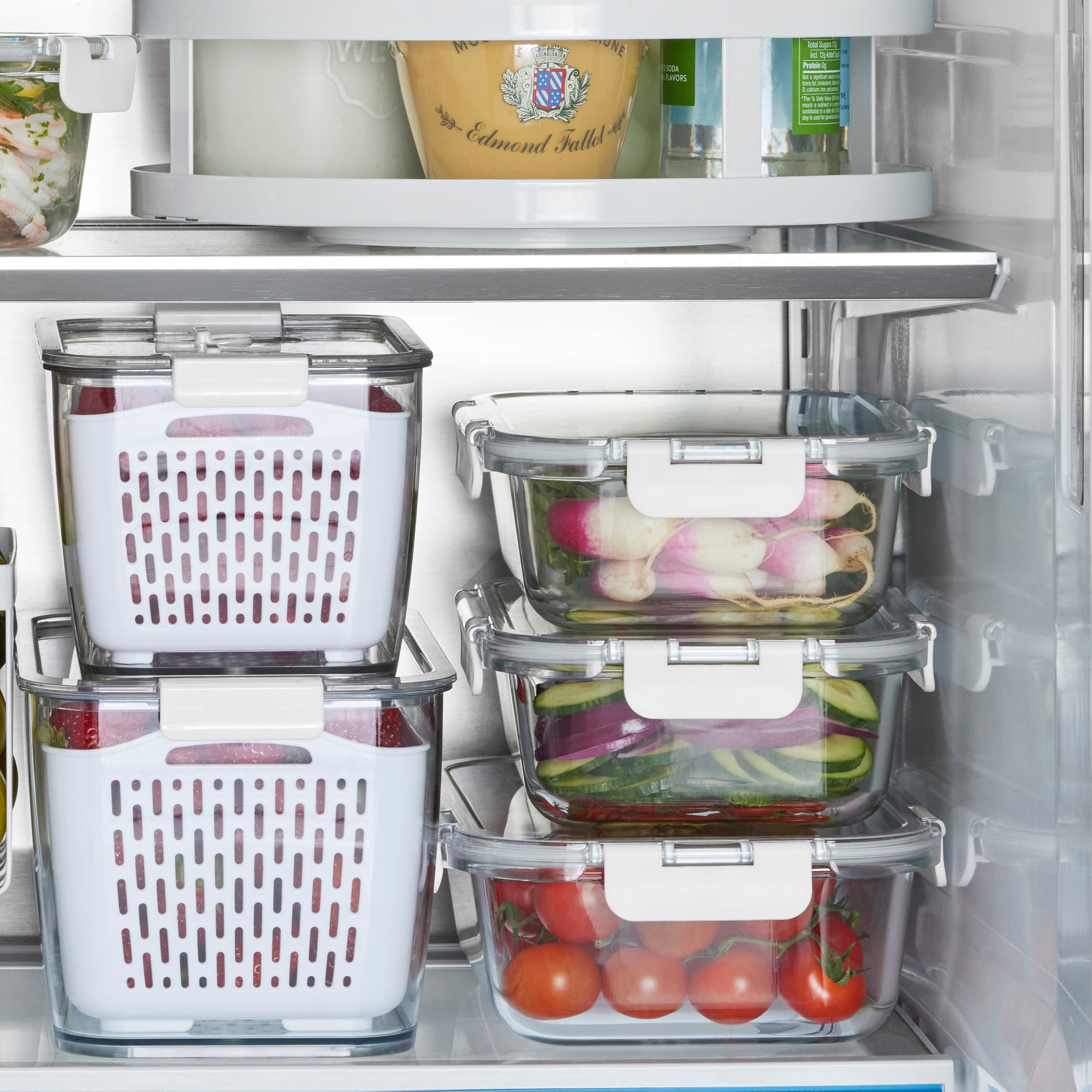 Hold Everything Rectangular Glass Food Storage Containers, 10-Piece Set