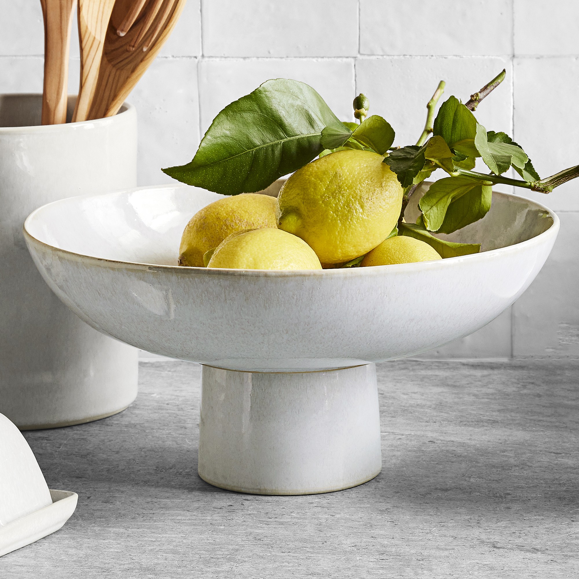 Cyprus Reactive Glaze Fruit Bowl