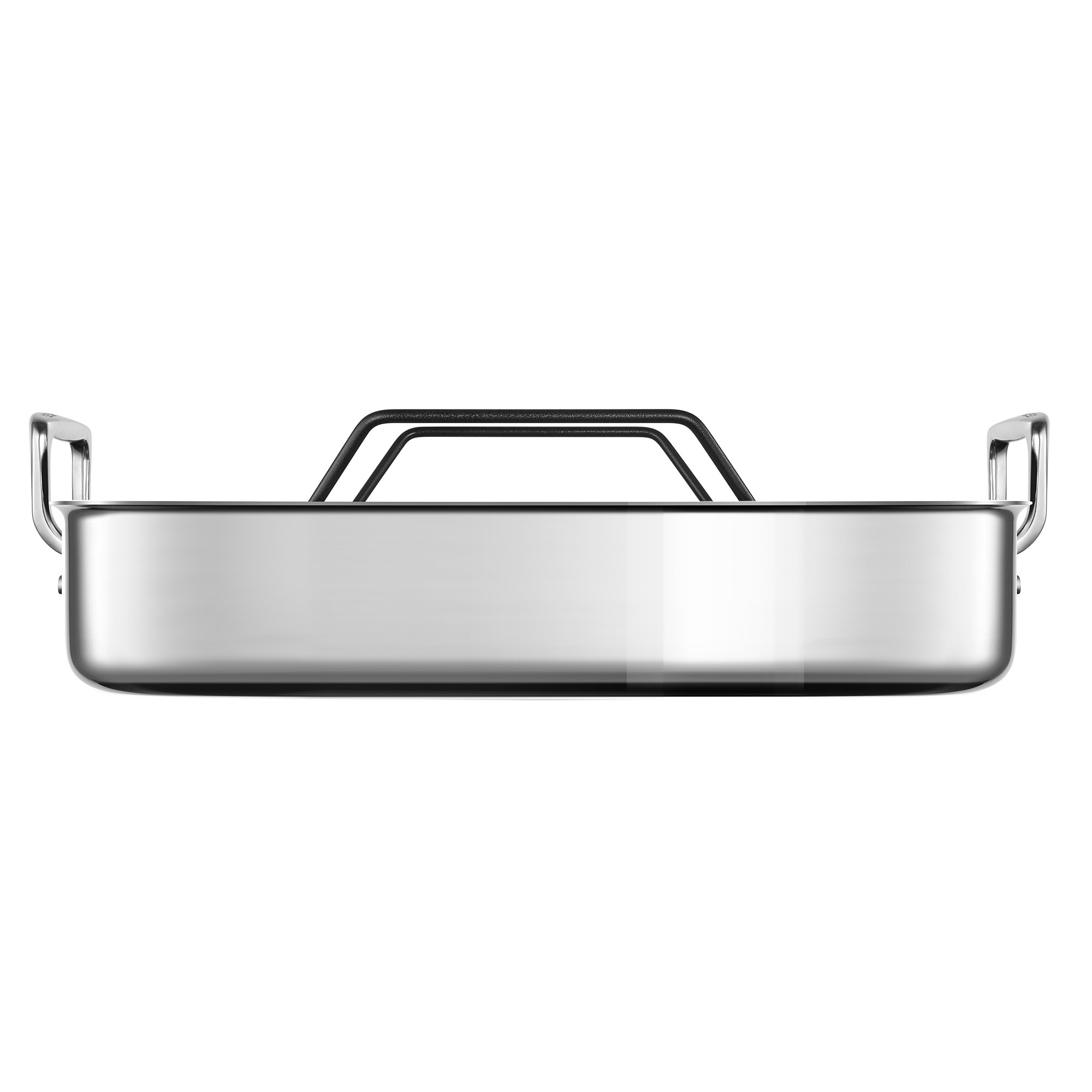 Le Creuset Signature Stainless-Steel Roasting Pan with Nonstick Rack, Large