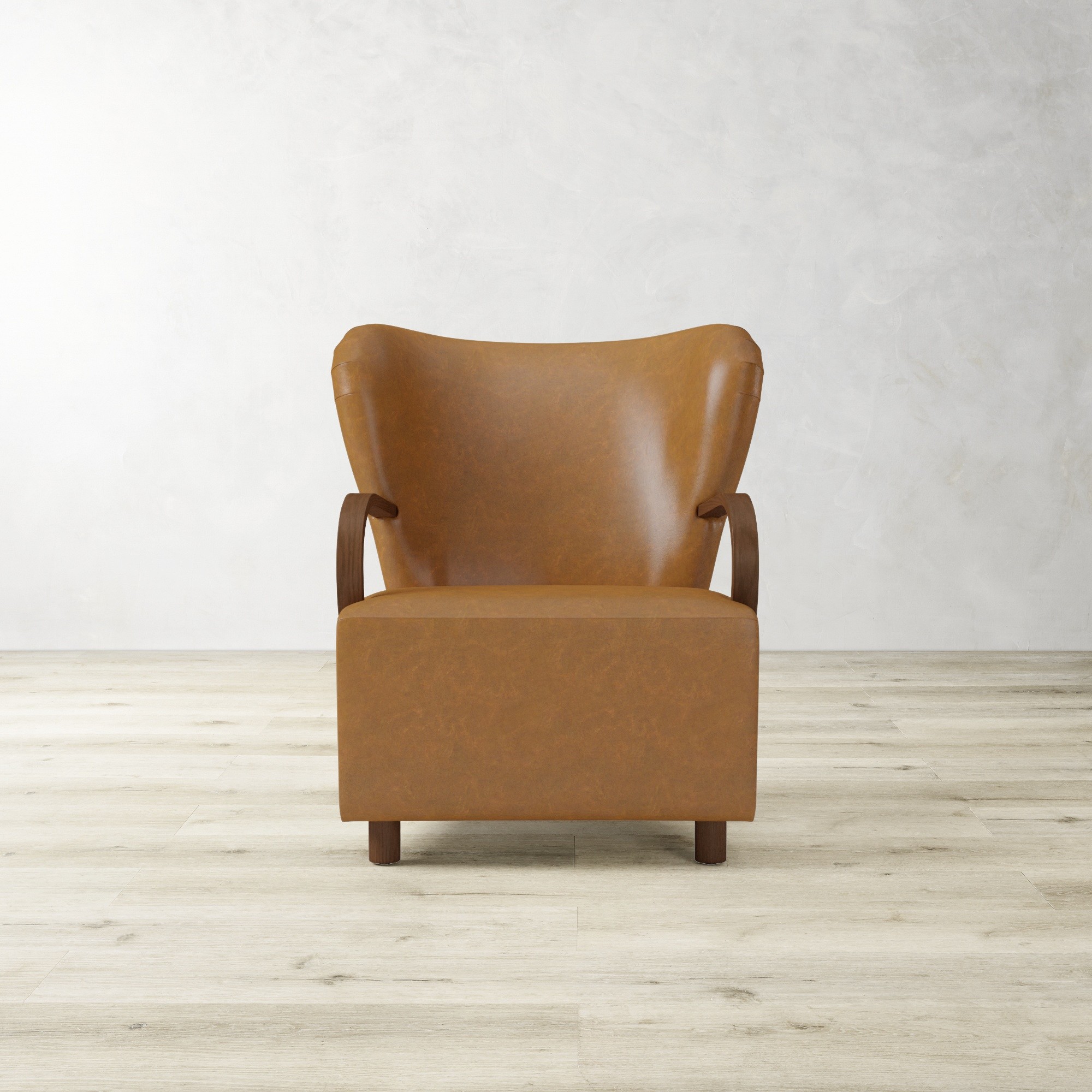 Corban Bentwood Upholstered Occasional Chair
