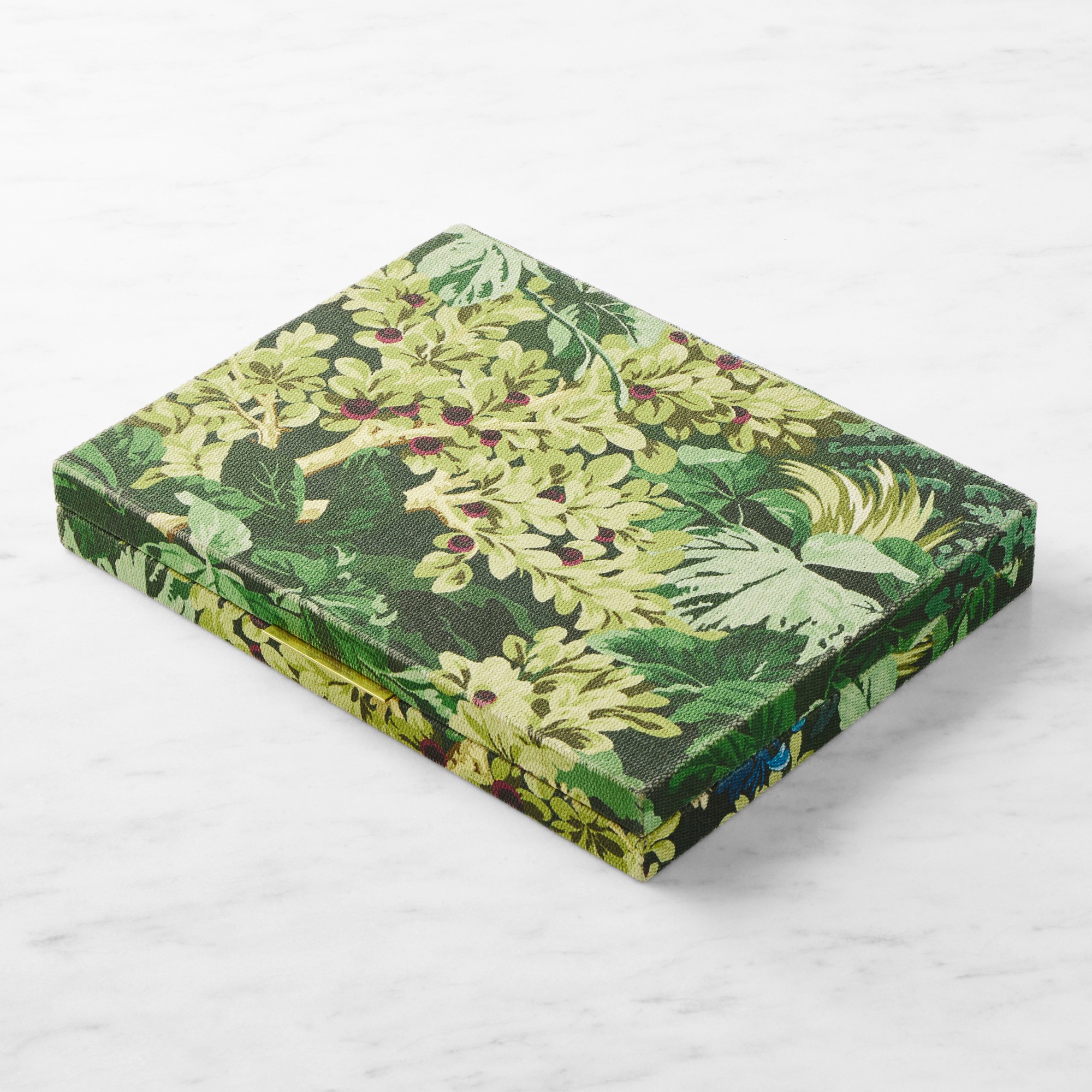 Fern Forest Printed Jute Backgammon