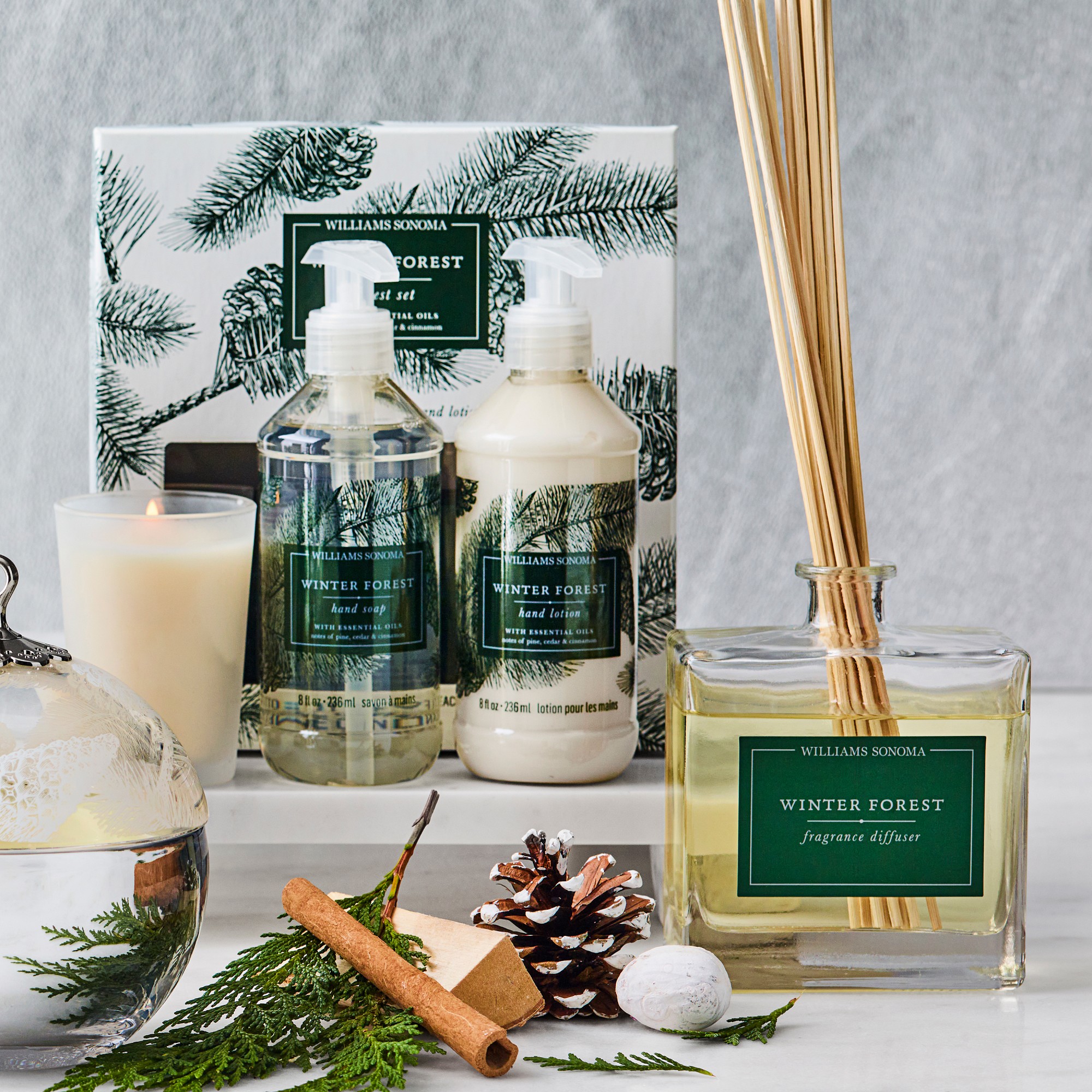 Williams Sonoma Winter Forest Guest Set