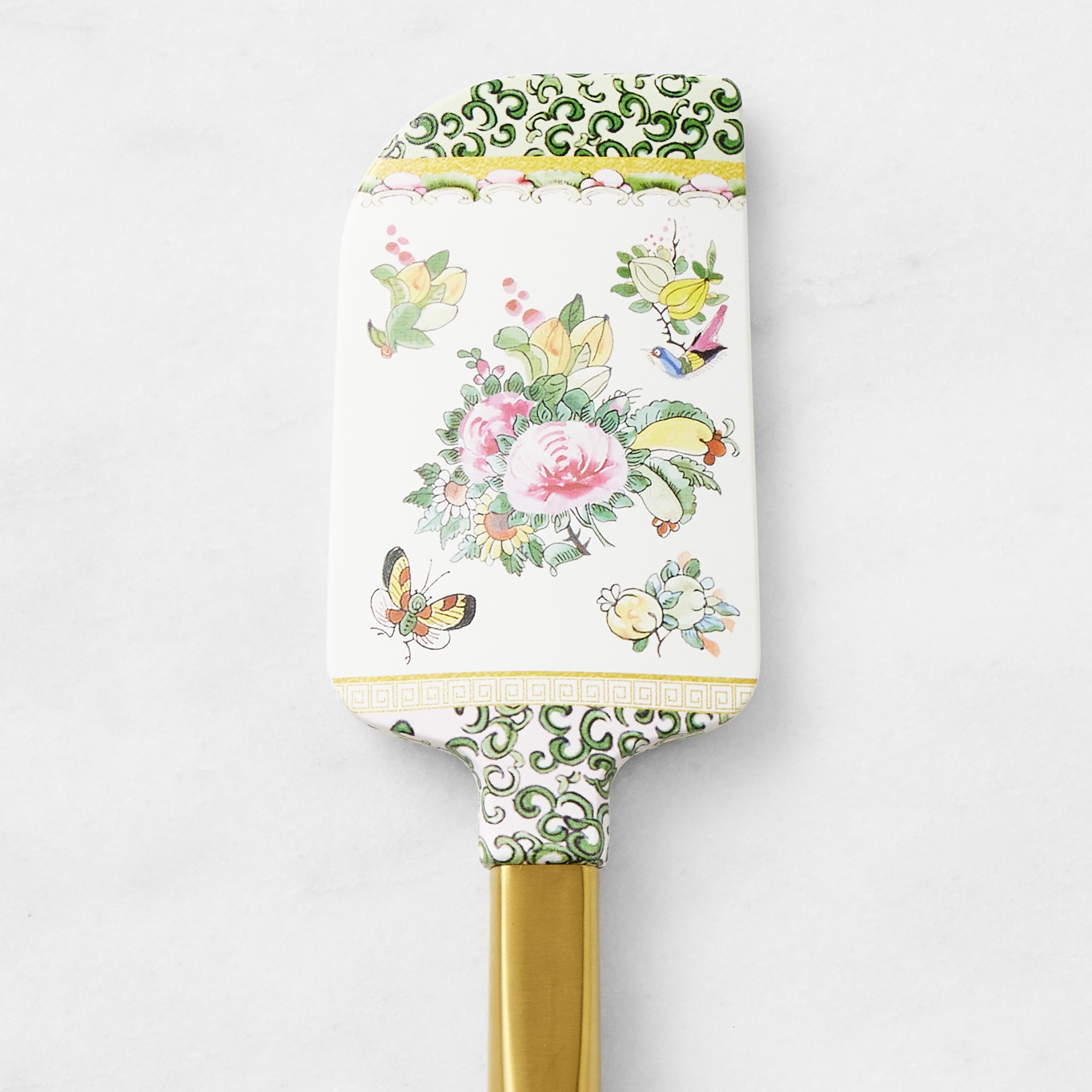Williams Sonoma Famille Rose Spatulas with Gold Handle