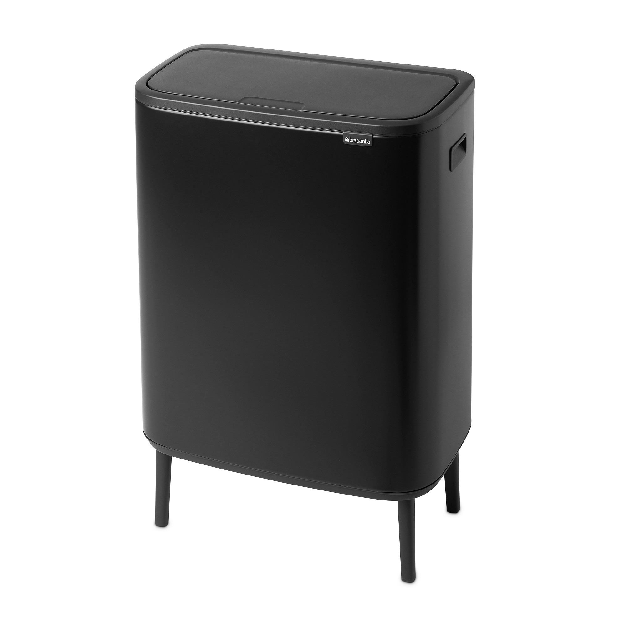 Brabantia Bo Touch Top Hi Single Compartment Trash Can, 16-Gallon