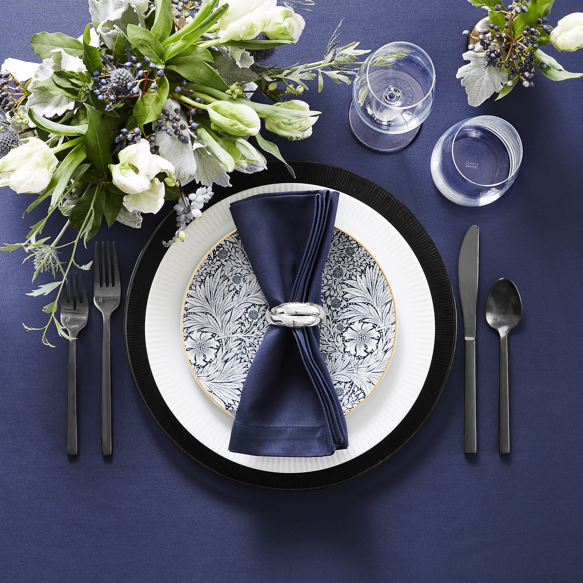 Pillivuyt Eclectique Porcelain Dinner Plates, Set of 4