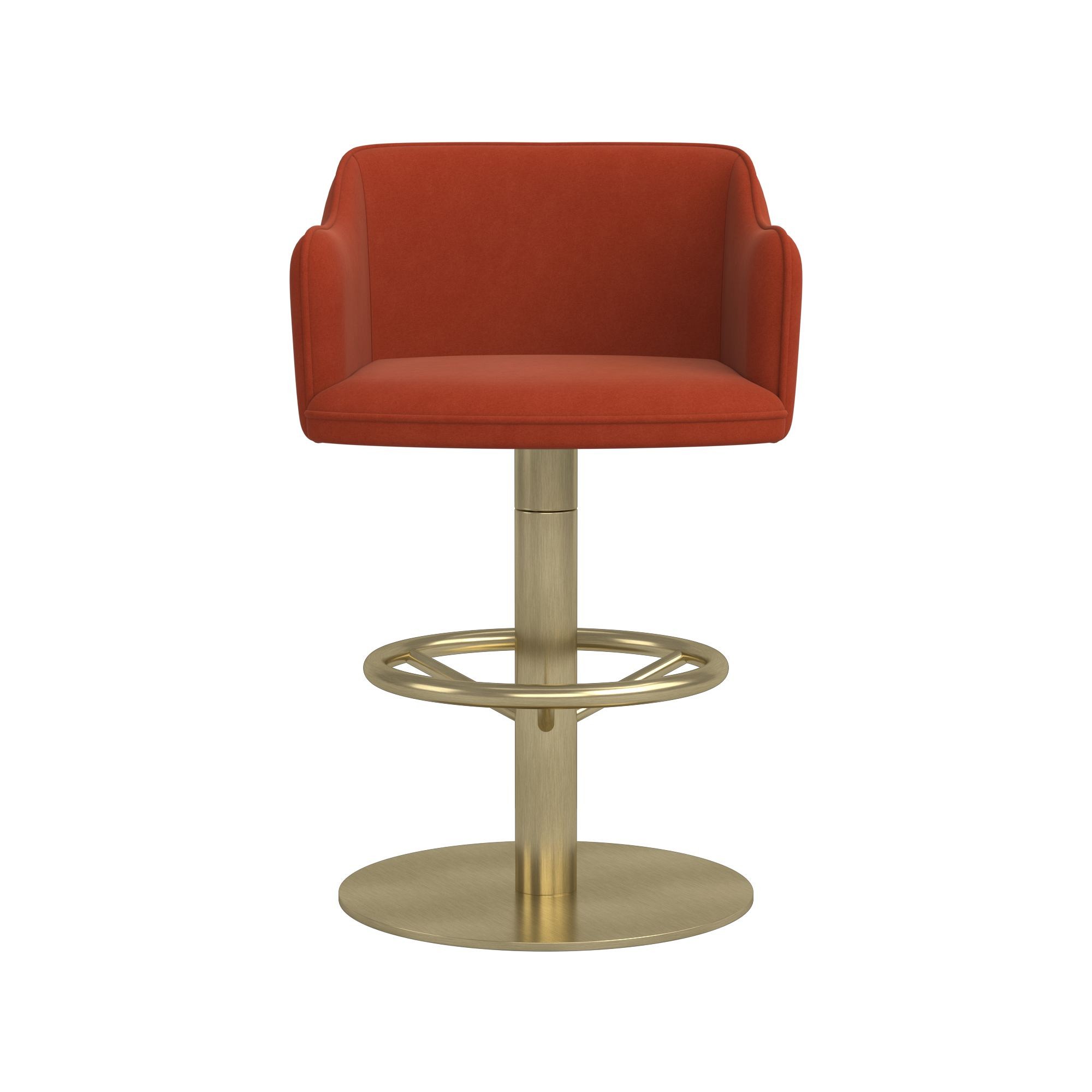 Harding Upholstered Pedestal Counter  & Bar Stool