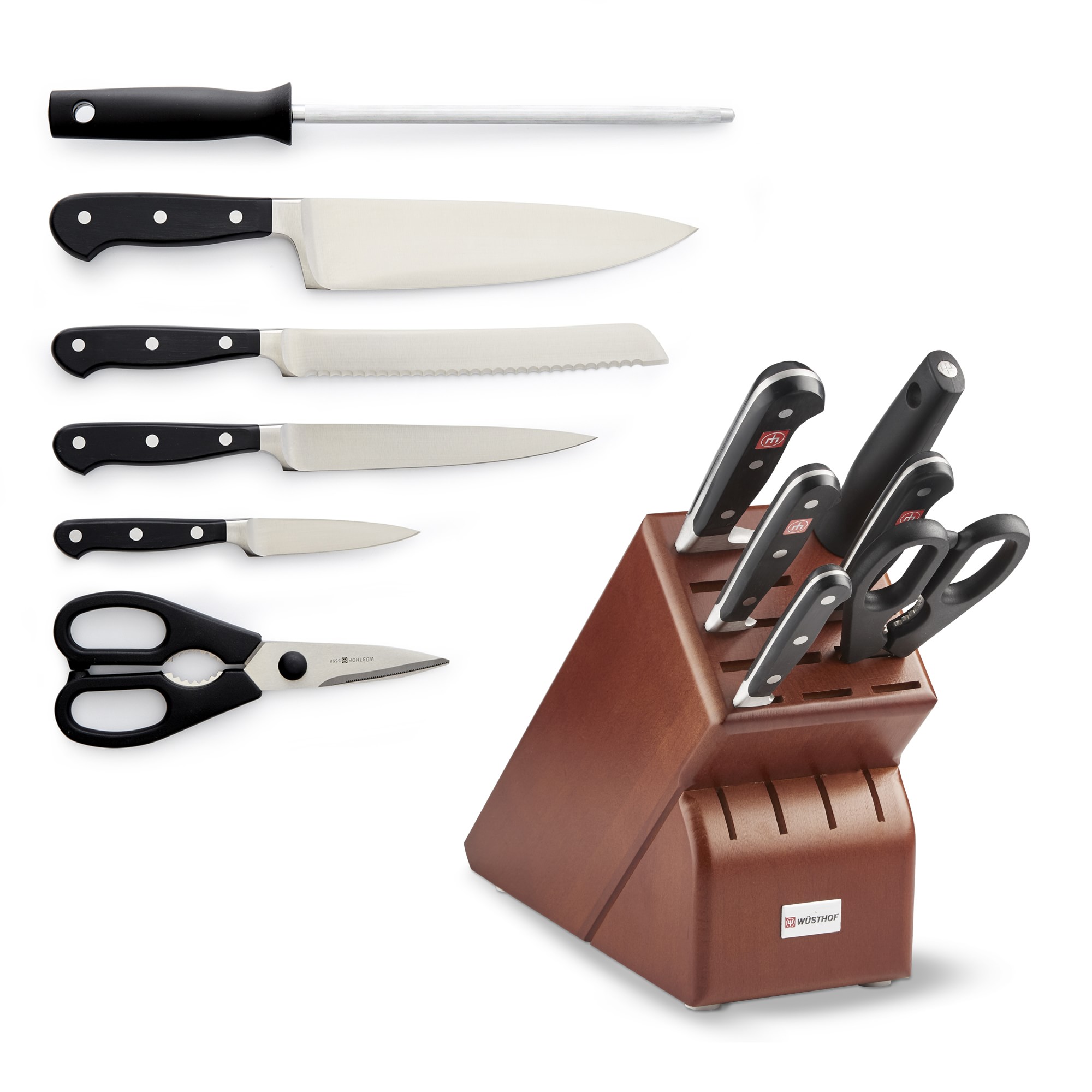 Wüsthof Classic Knife Block, Set of 7