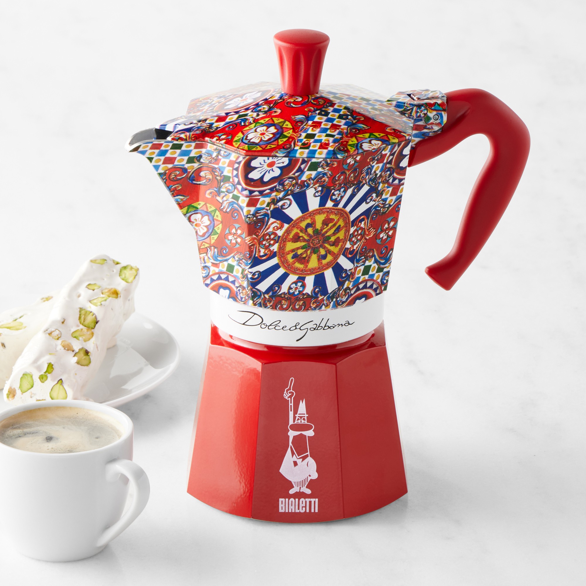 Bialetti Moka Dolce & Gabbana Stovetop Espresso Maker, Carretto