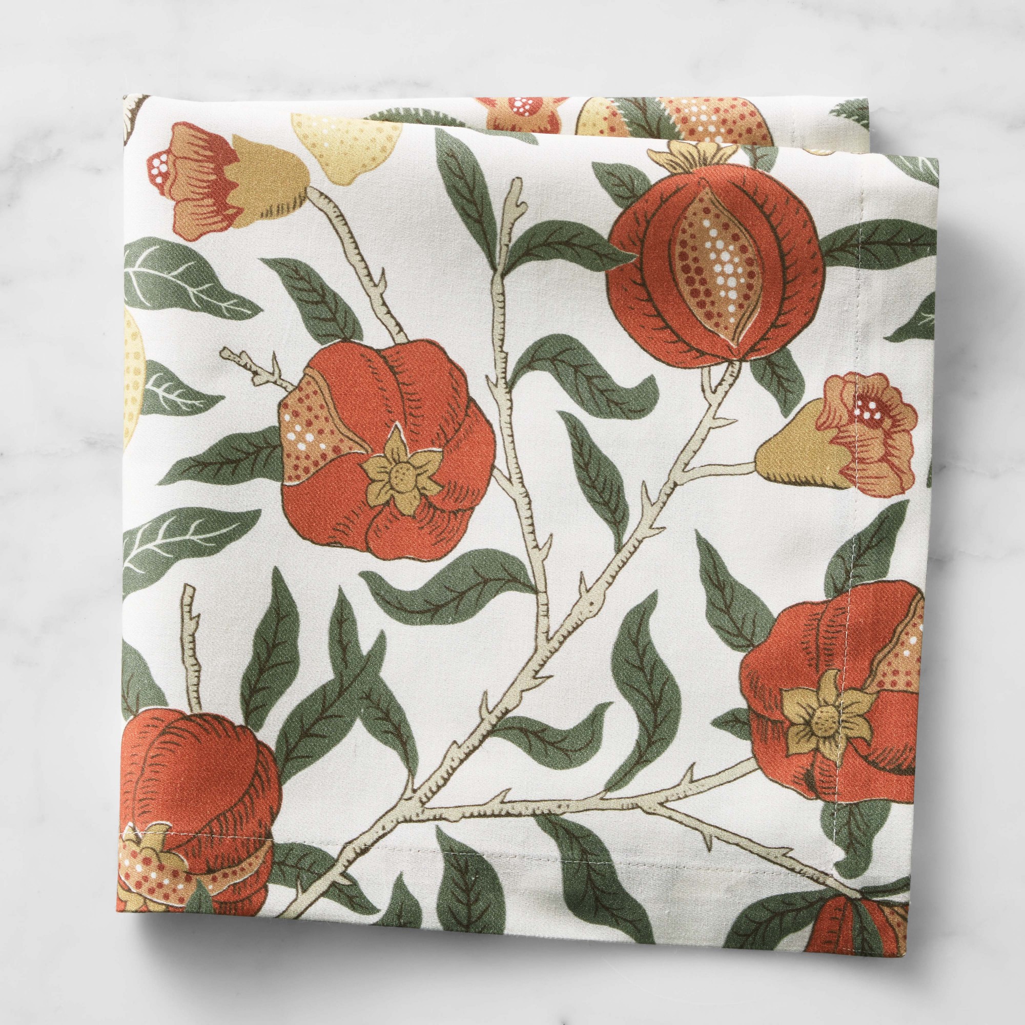 Morris & Co. Golden Fruit Napkins, Set of 4