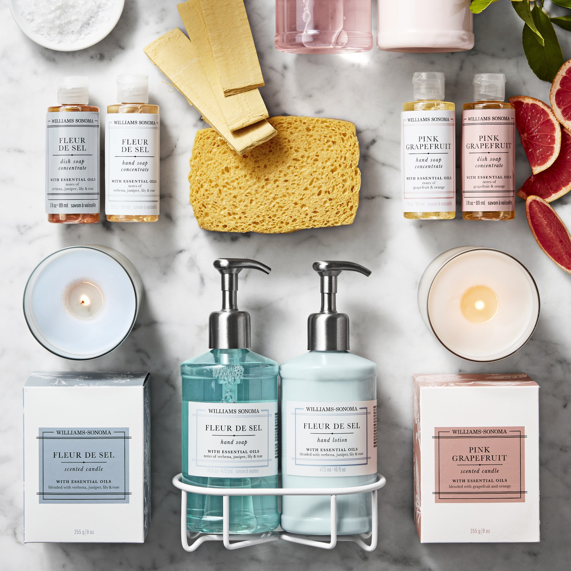 Williams Sonoma Pink Grapefruit Soap & Lotion 3-Piece Set