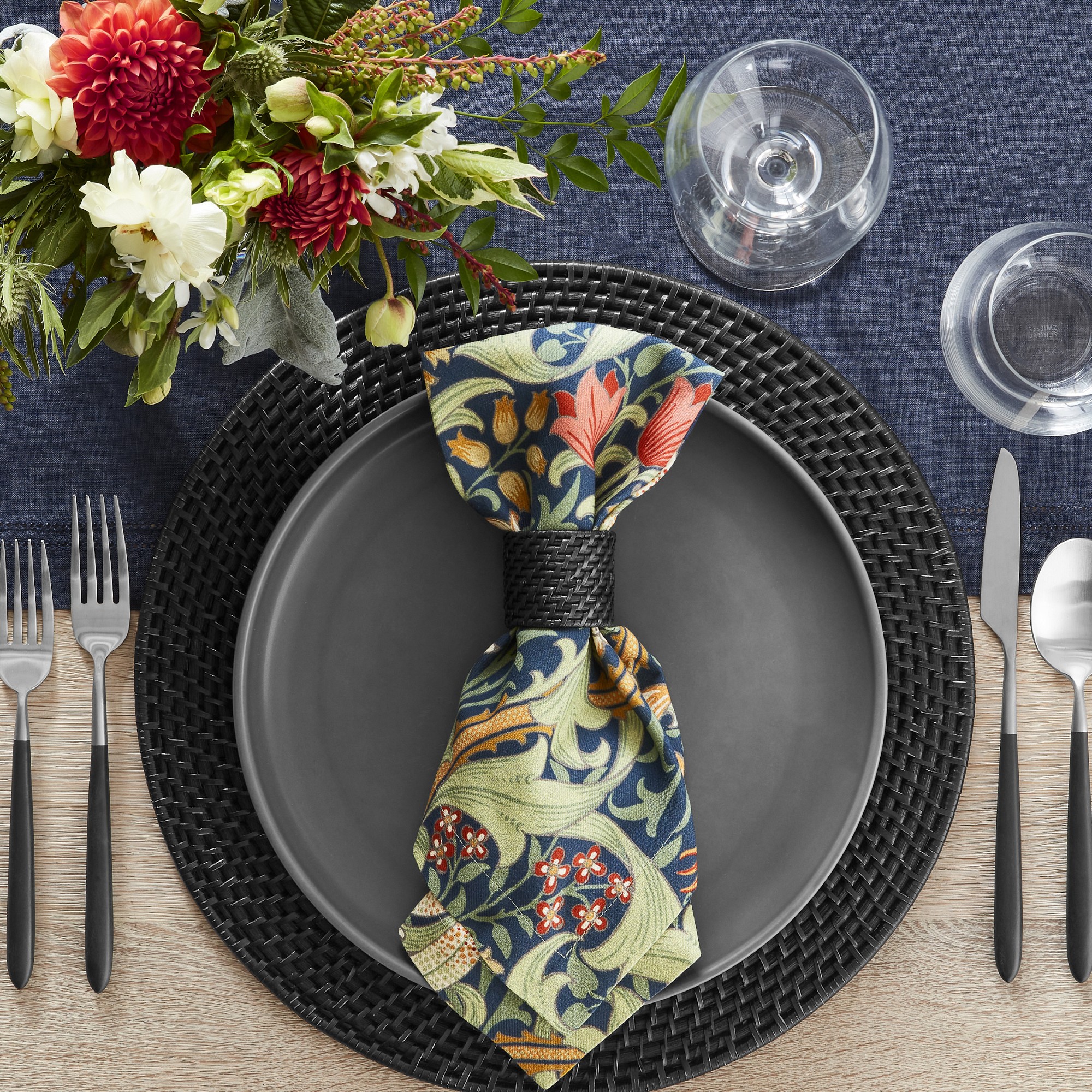 Morris & Co. x Williams Sonoma Golden Lily Napkins, Set of 4