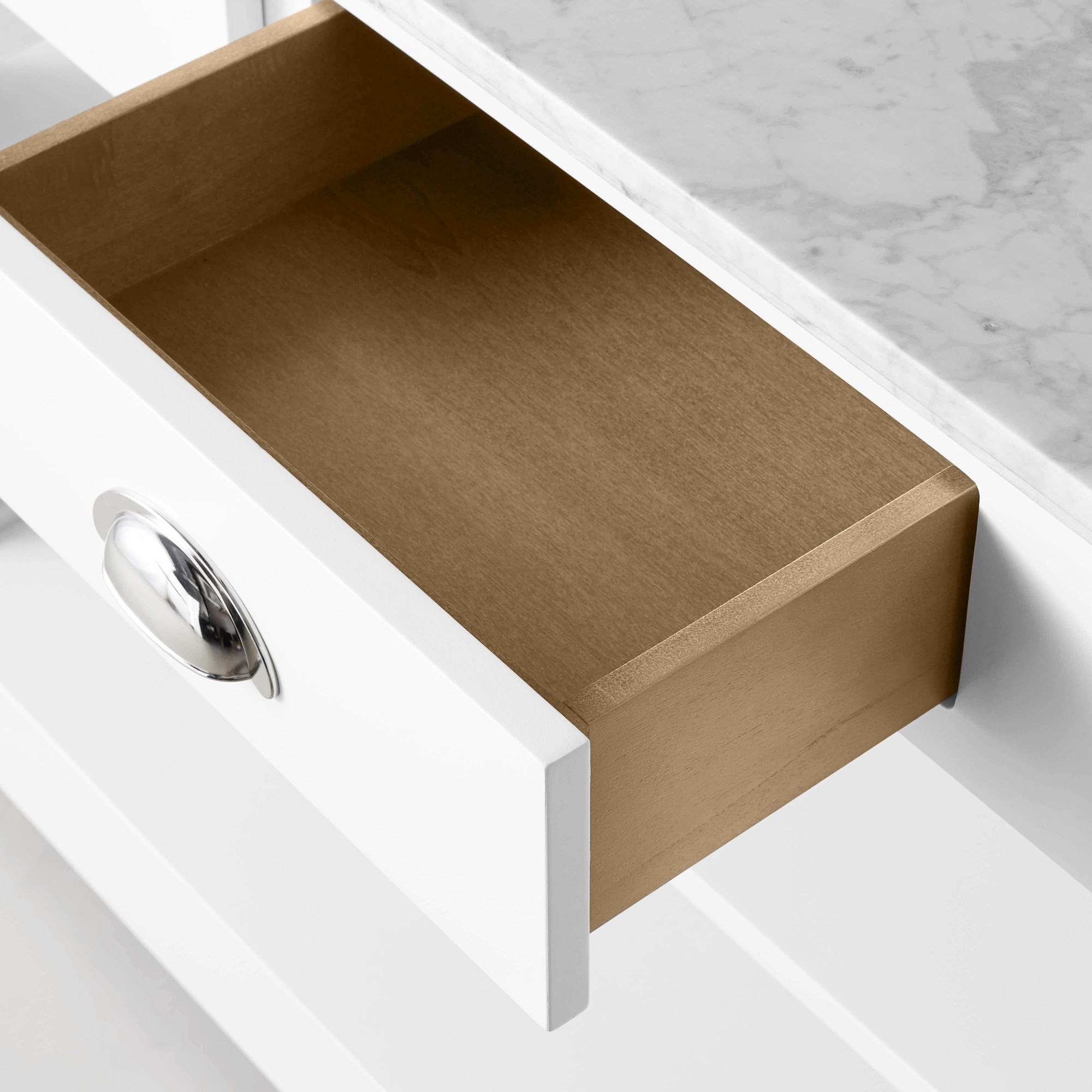 Barrelson Single Kitchen Island with Marble Top (49