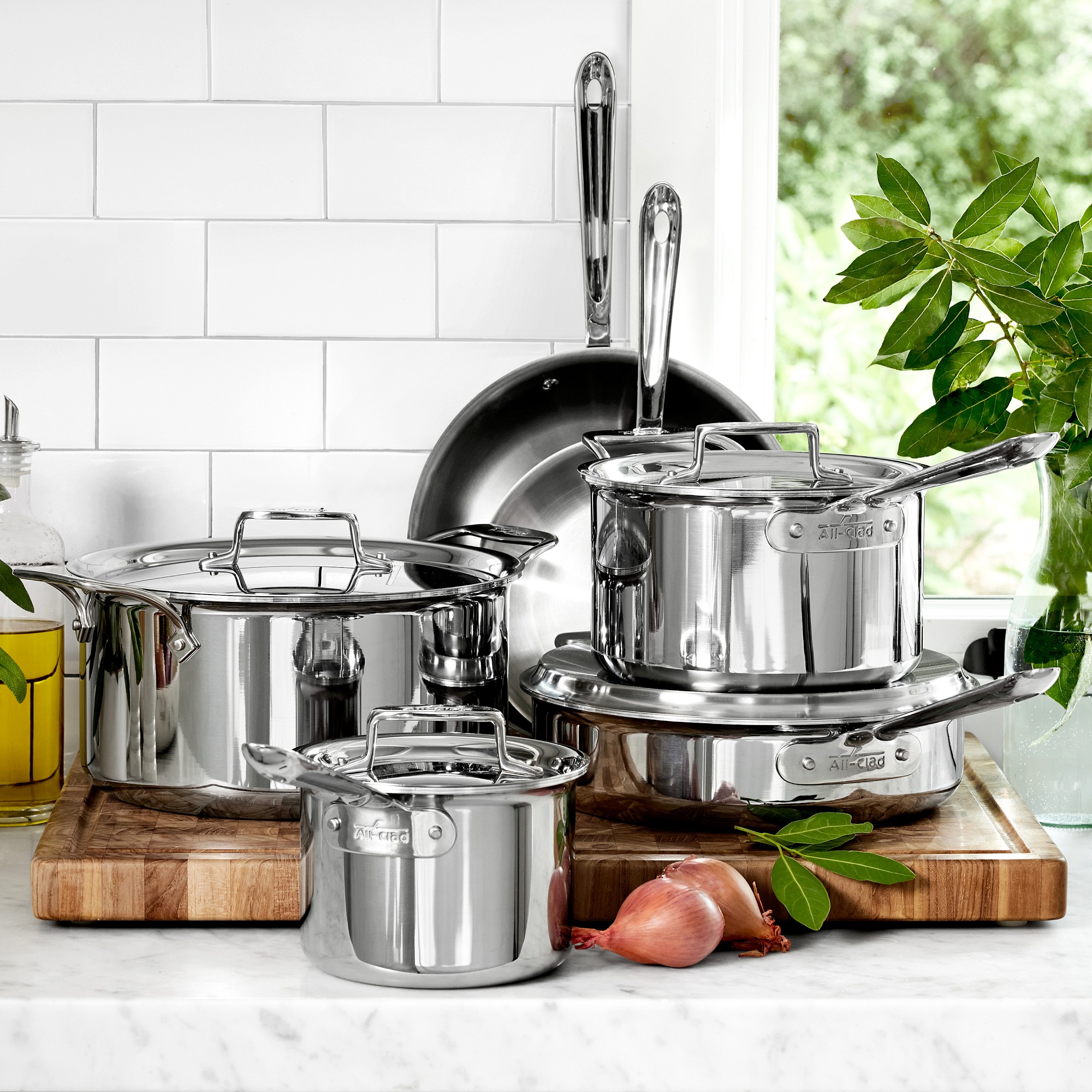 All-Clad D5® Stainless-Steel 10-Piece Cookware Set
