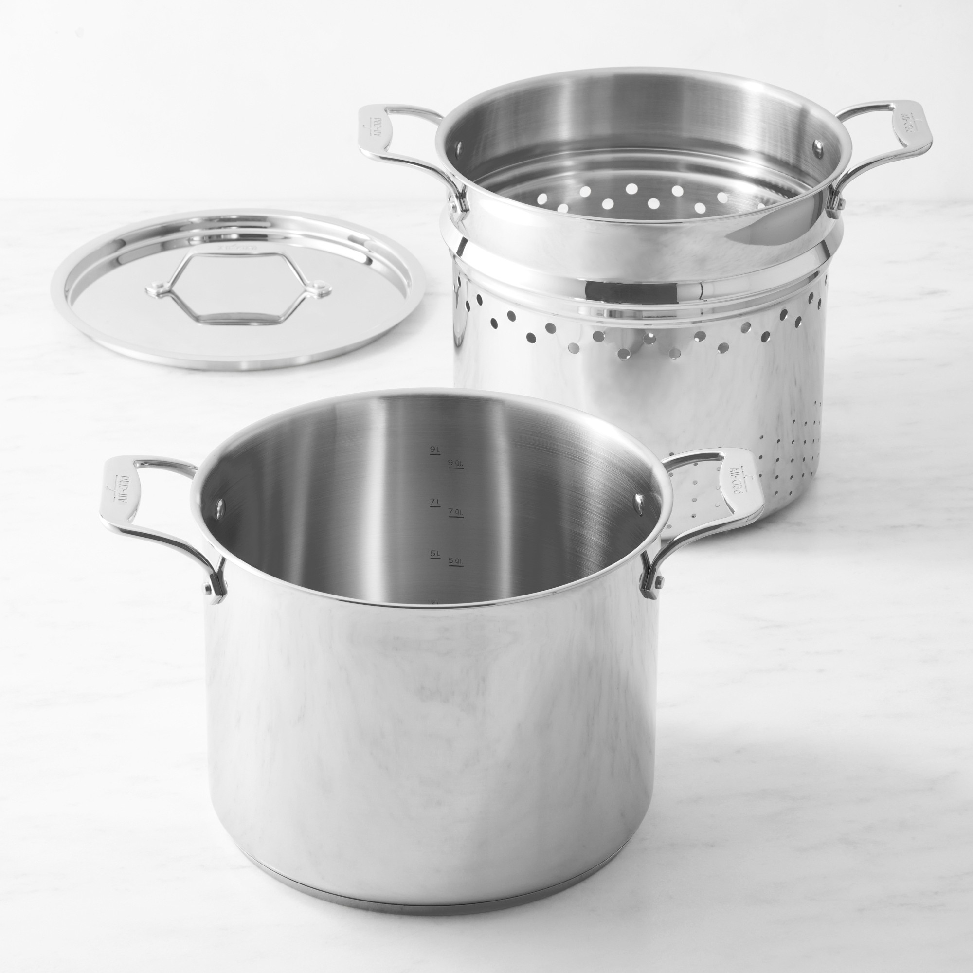 All-Clad Simply Strain Stainless-Steel Multipot