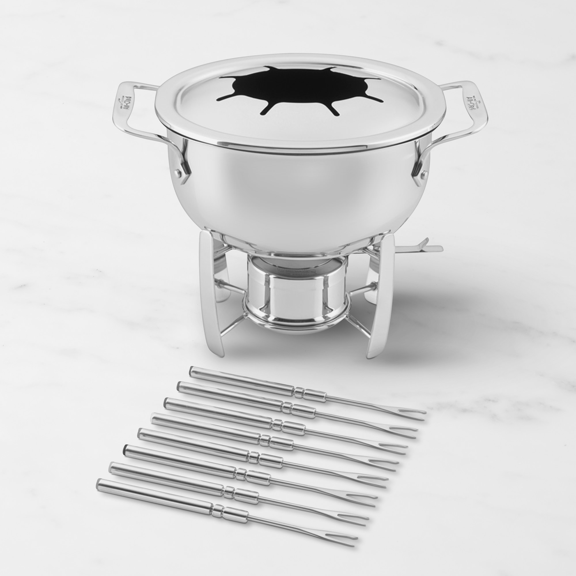 All-Clad Cast-Aluminum Fondue Pot, 3 1/2-Qt.