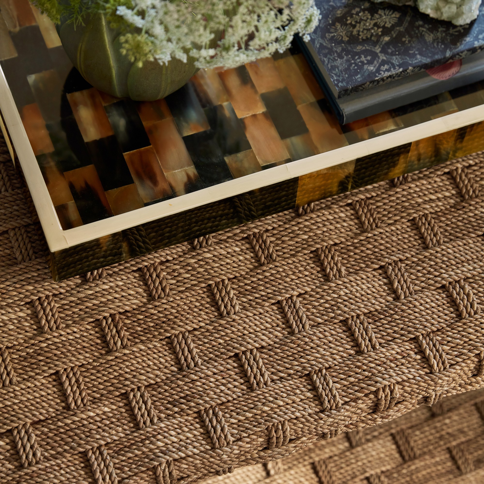 Horn and Bone Rectangular Tray