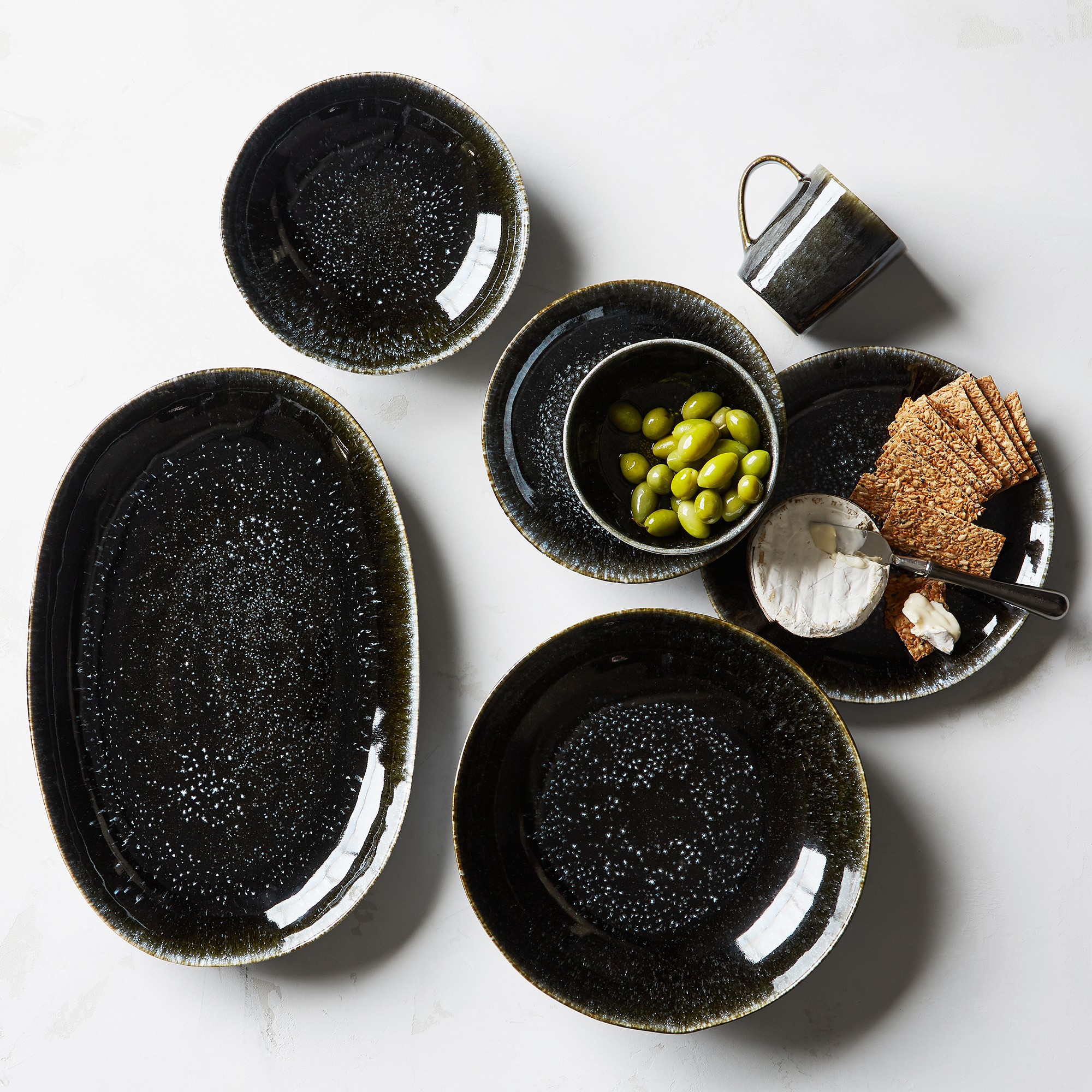 Cyprus Reactive Glaze Mugs