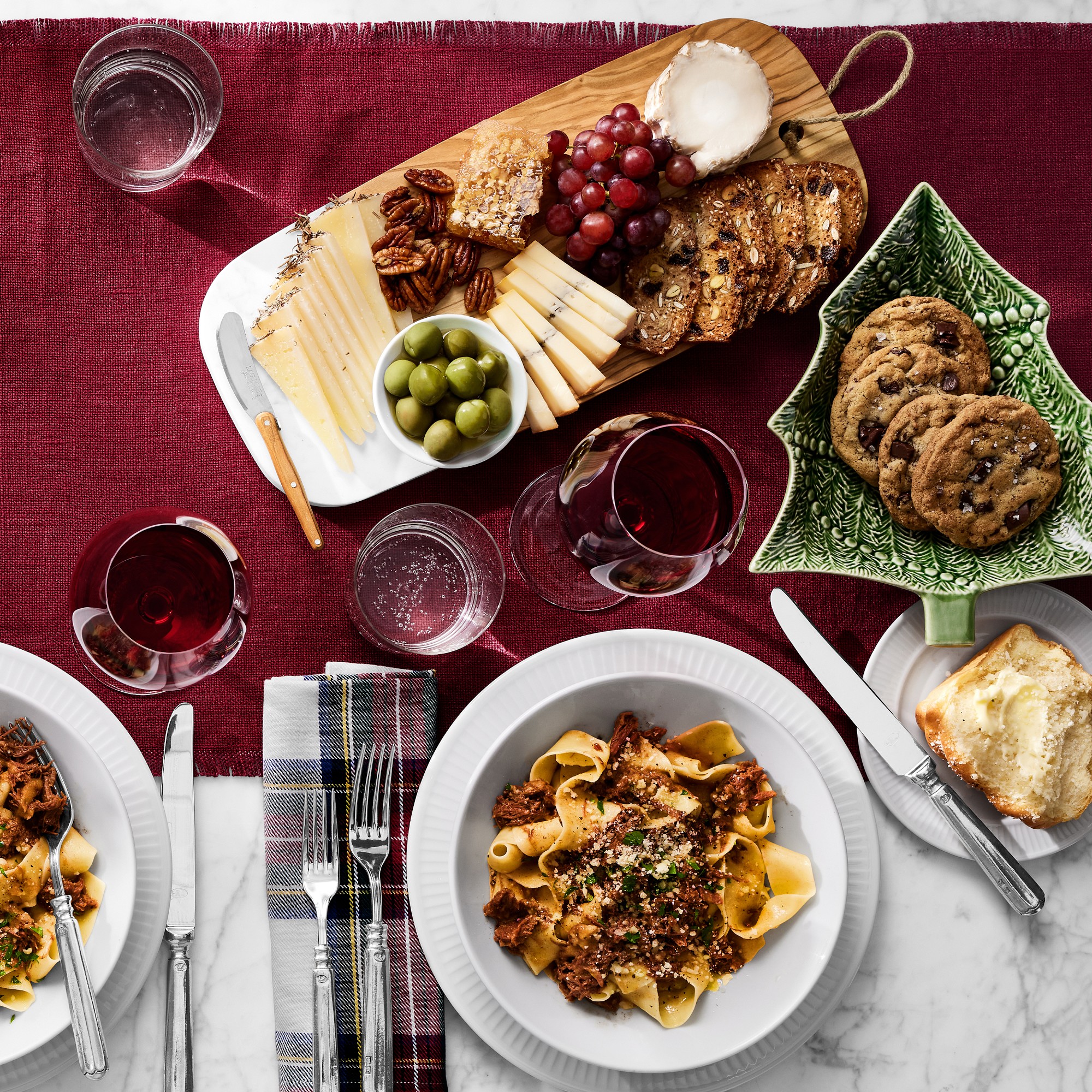 Bordallo Pinheiro Cabbage Christmas Tree Individual Bowls