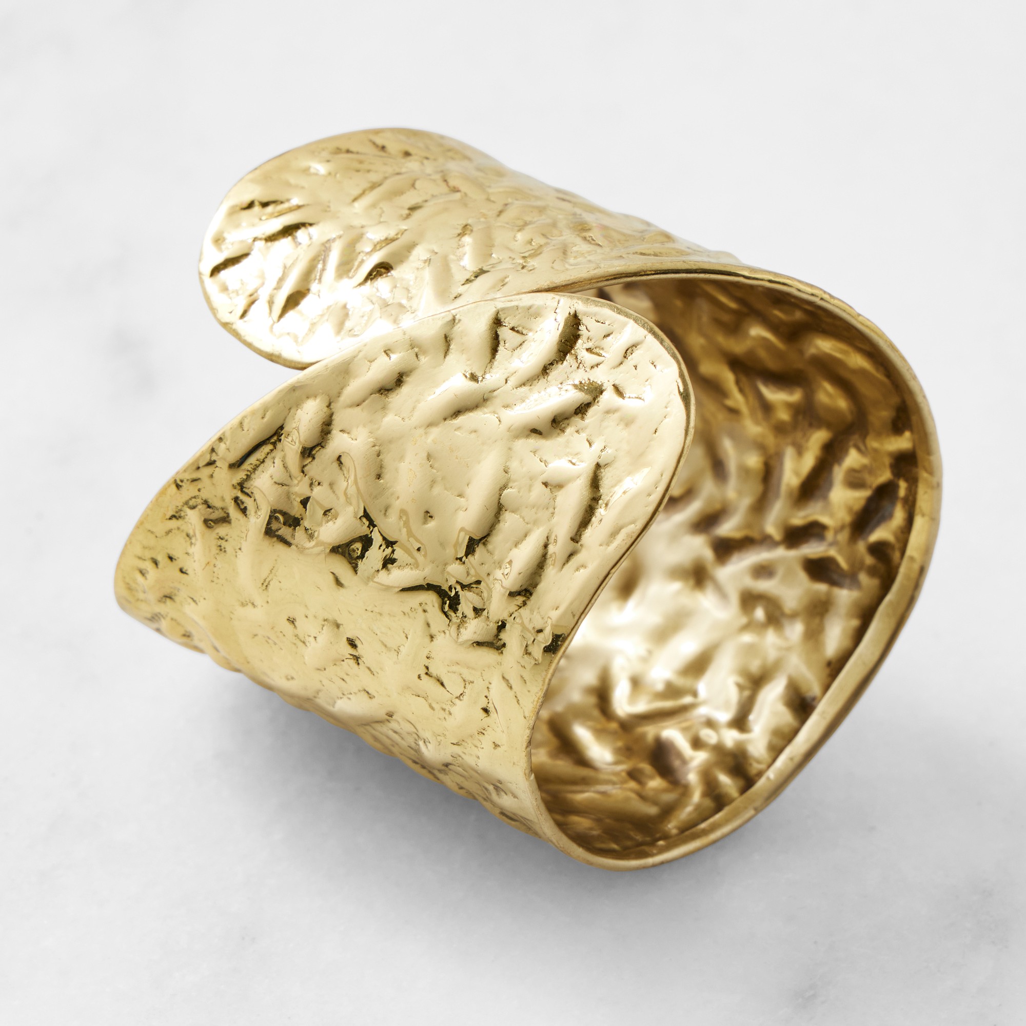 Hammered Cuff Napkin Rings, Set of 4