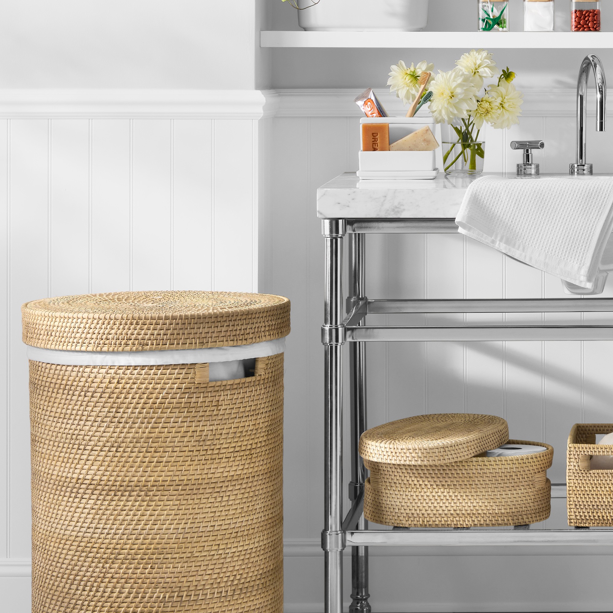 Hold Everything Oval Woven Organization Bin