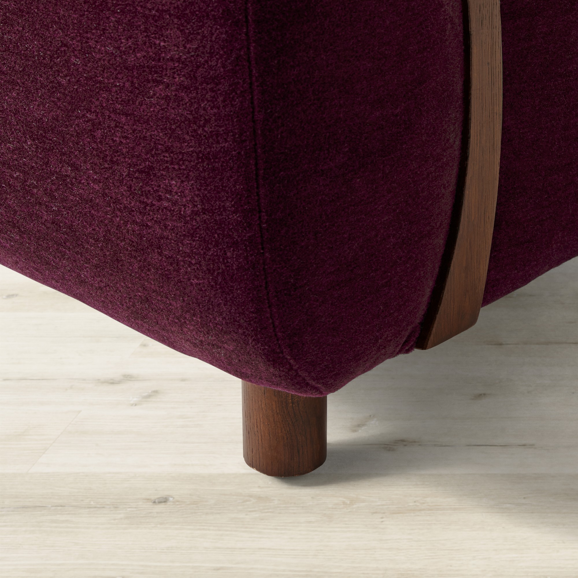 Corban Bentwood Upholstered Occasional Chair