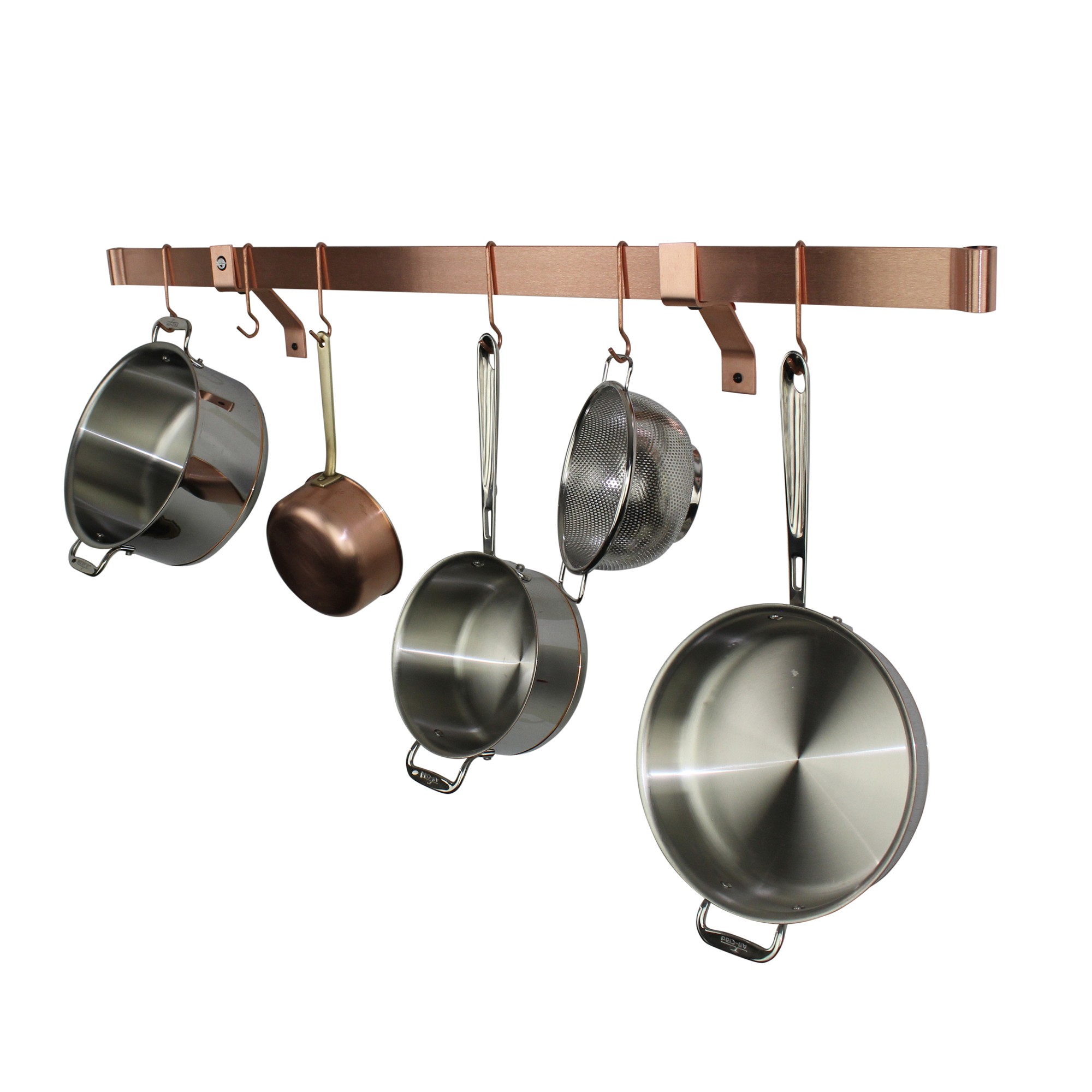 Enclume  Rolled-End Bar Wall-Mounted Pot Rack