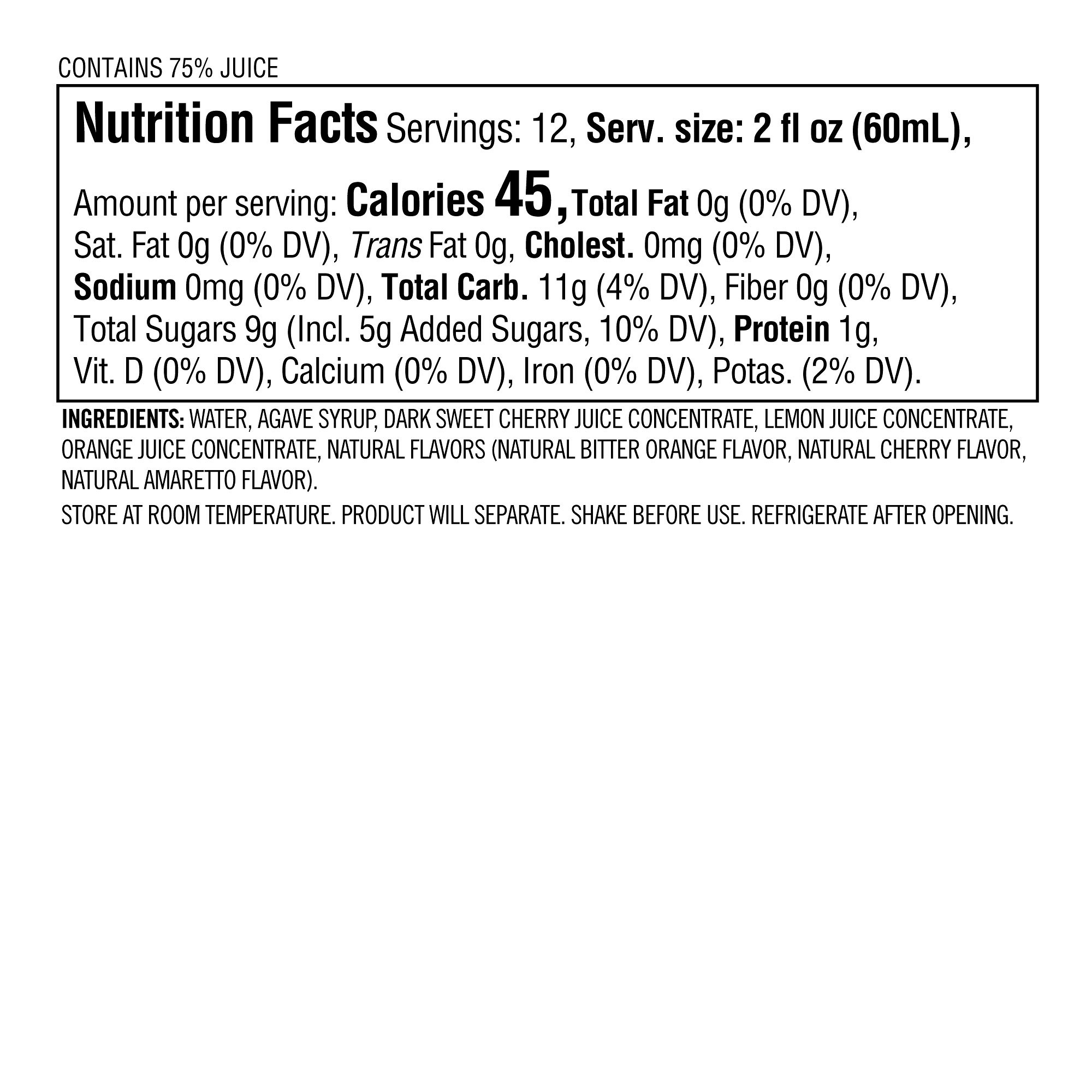 Williams Sonoma Spritz Cocktail Mix, Cherry Amaretto