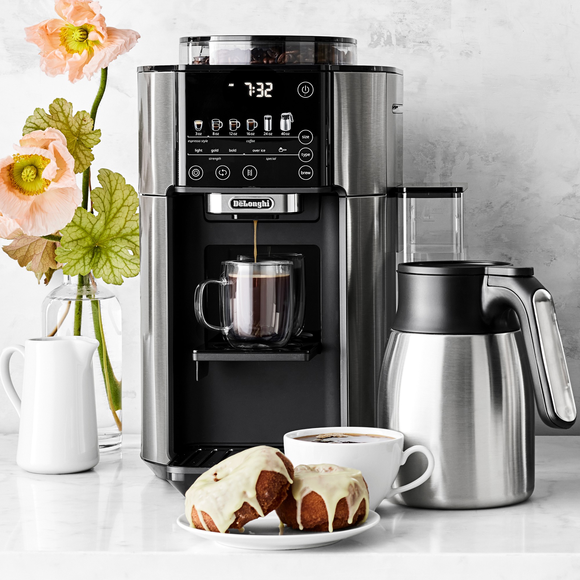 De'Longhi TrueBrew Automatic Coffee Maker with Bean Extract Technology & Thermal Carafe