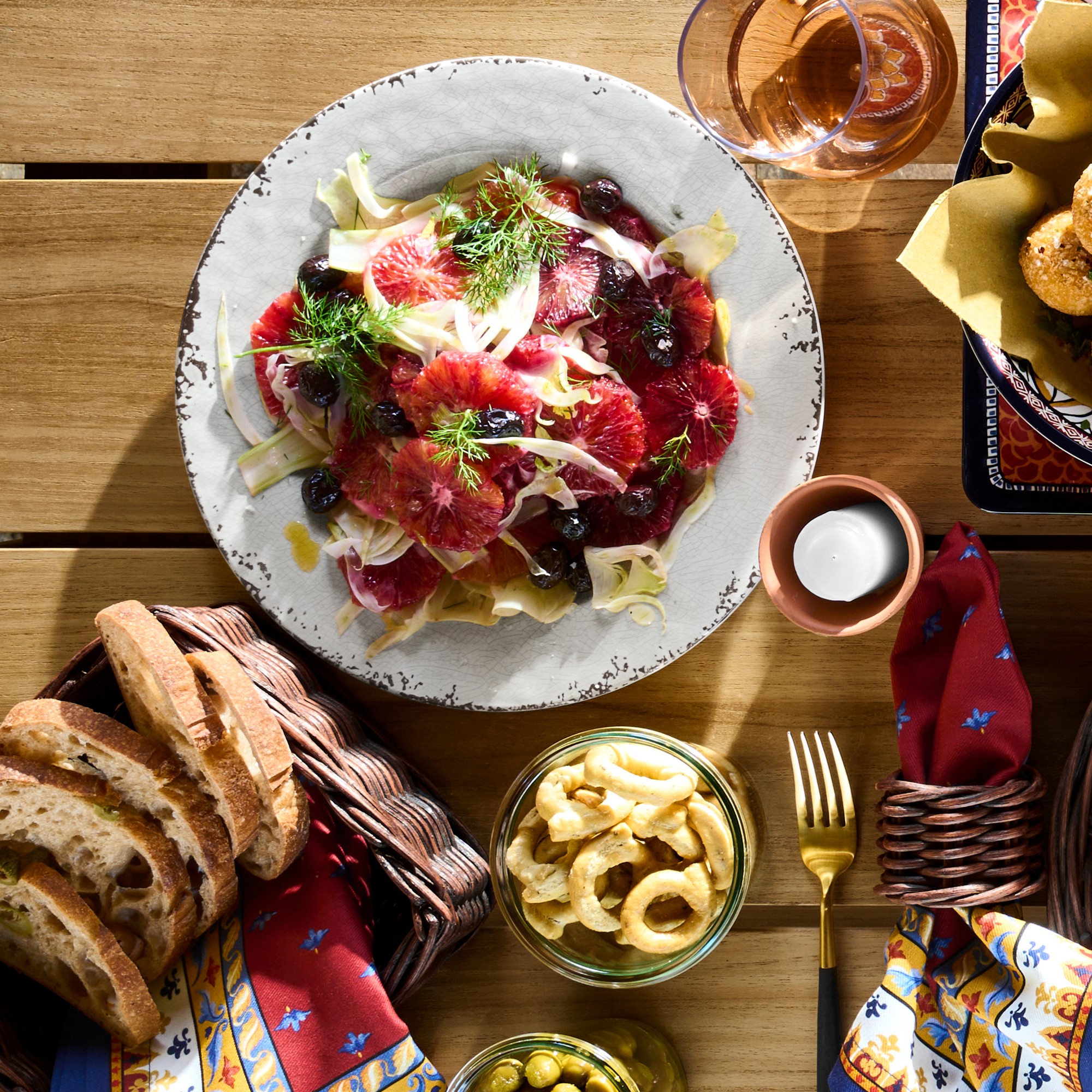 Sicily Red Napkins, Set of 4