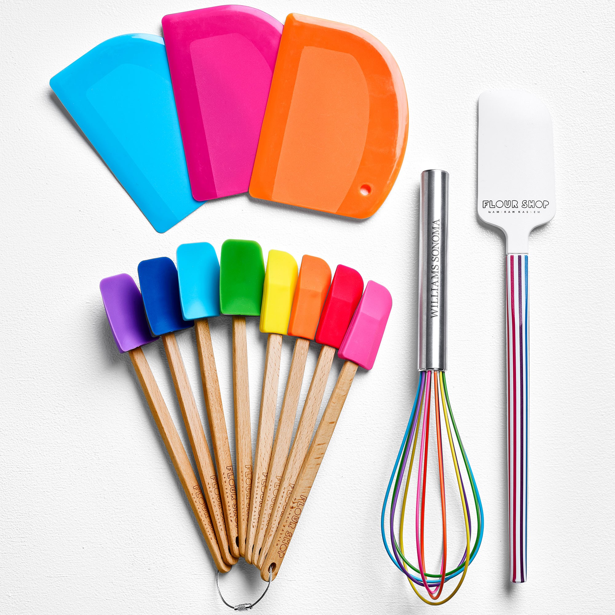 Flour Shop Mini Wood Spatulas, Set of 8