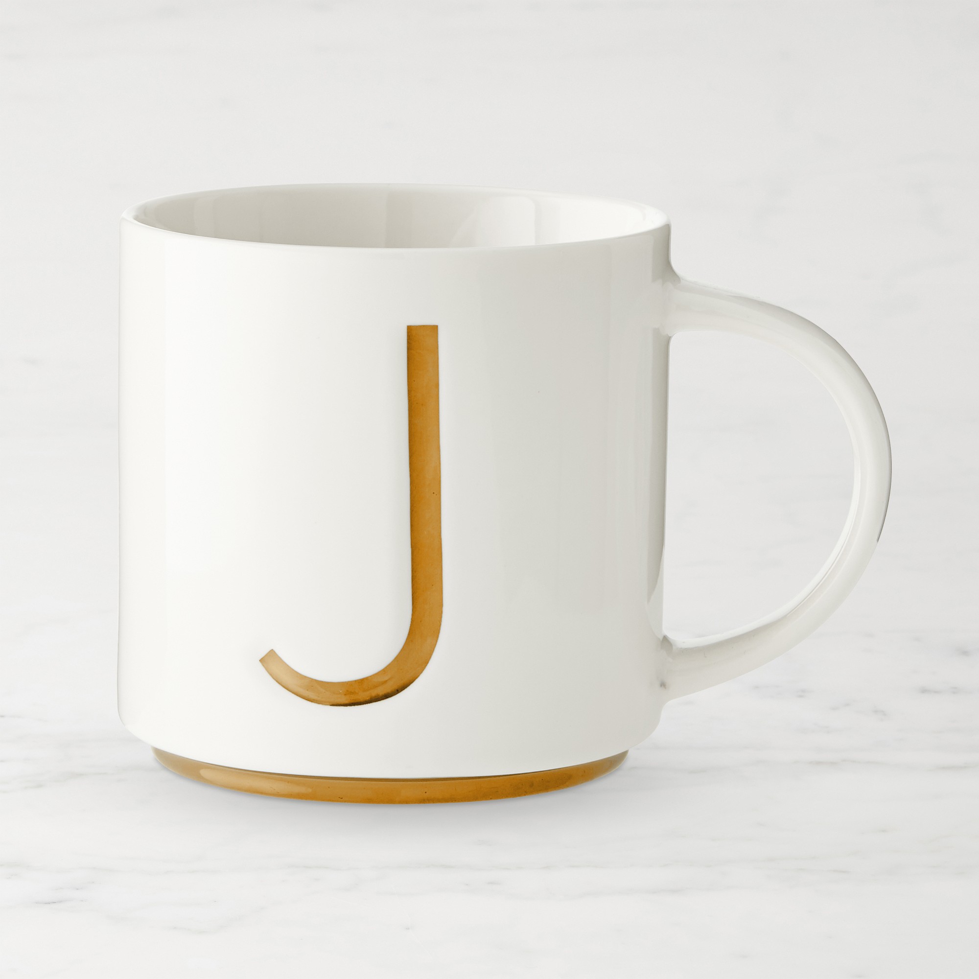 Gold Monogram Mug