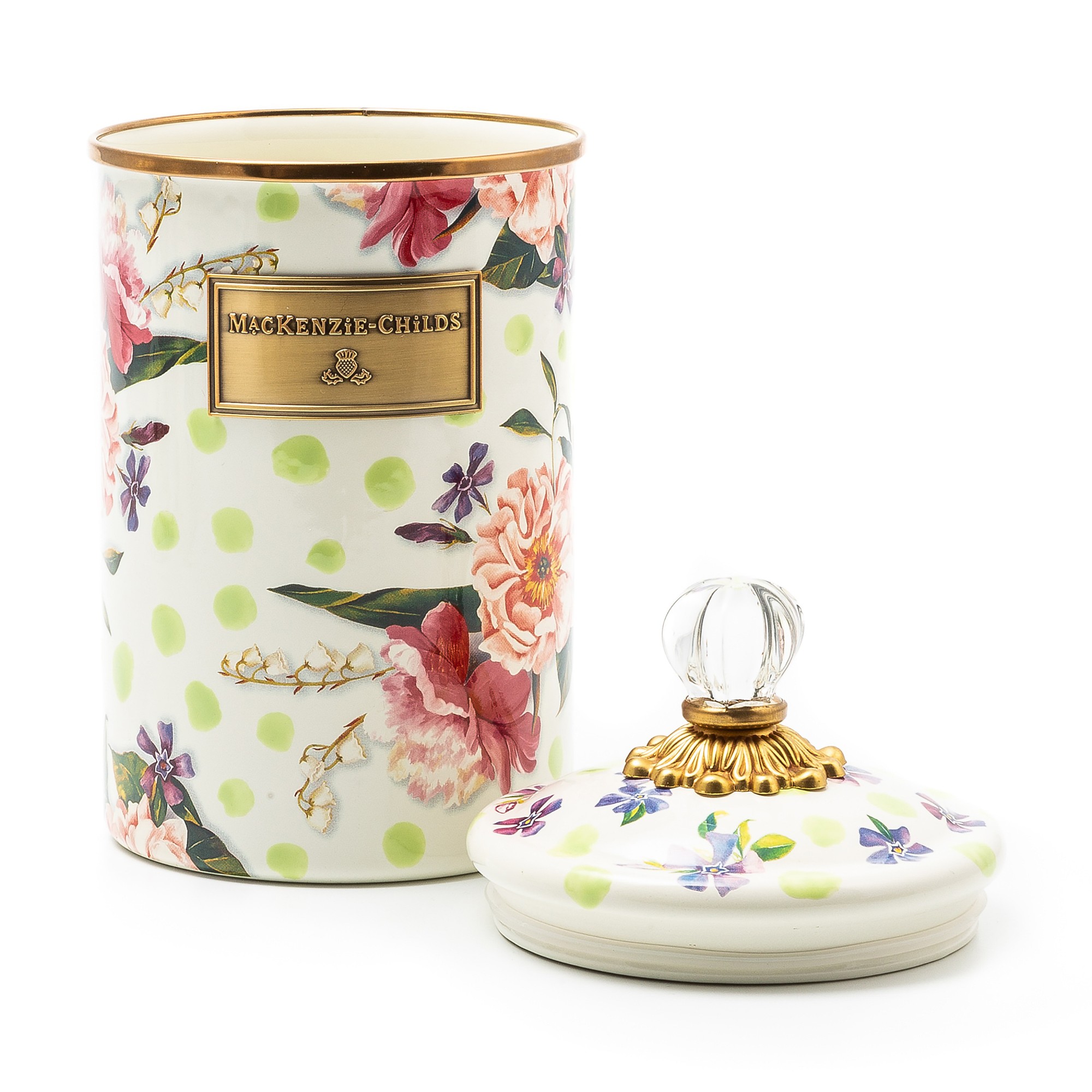 Mackenzie-Childs Wildflowers Enamel Canister