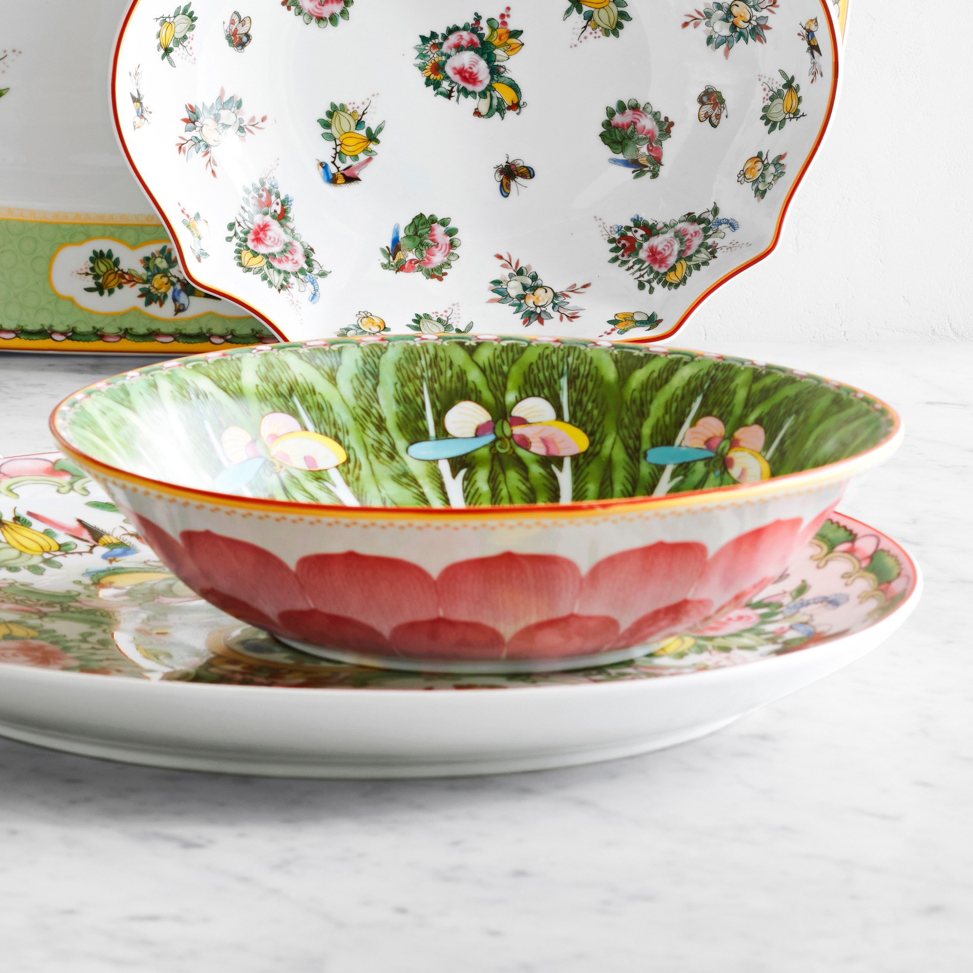 Famille Rose Serving Bowl