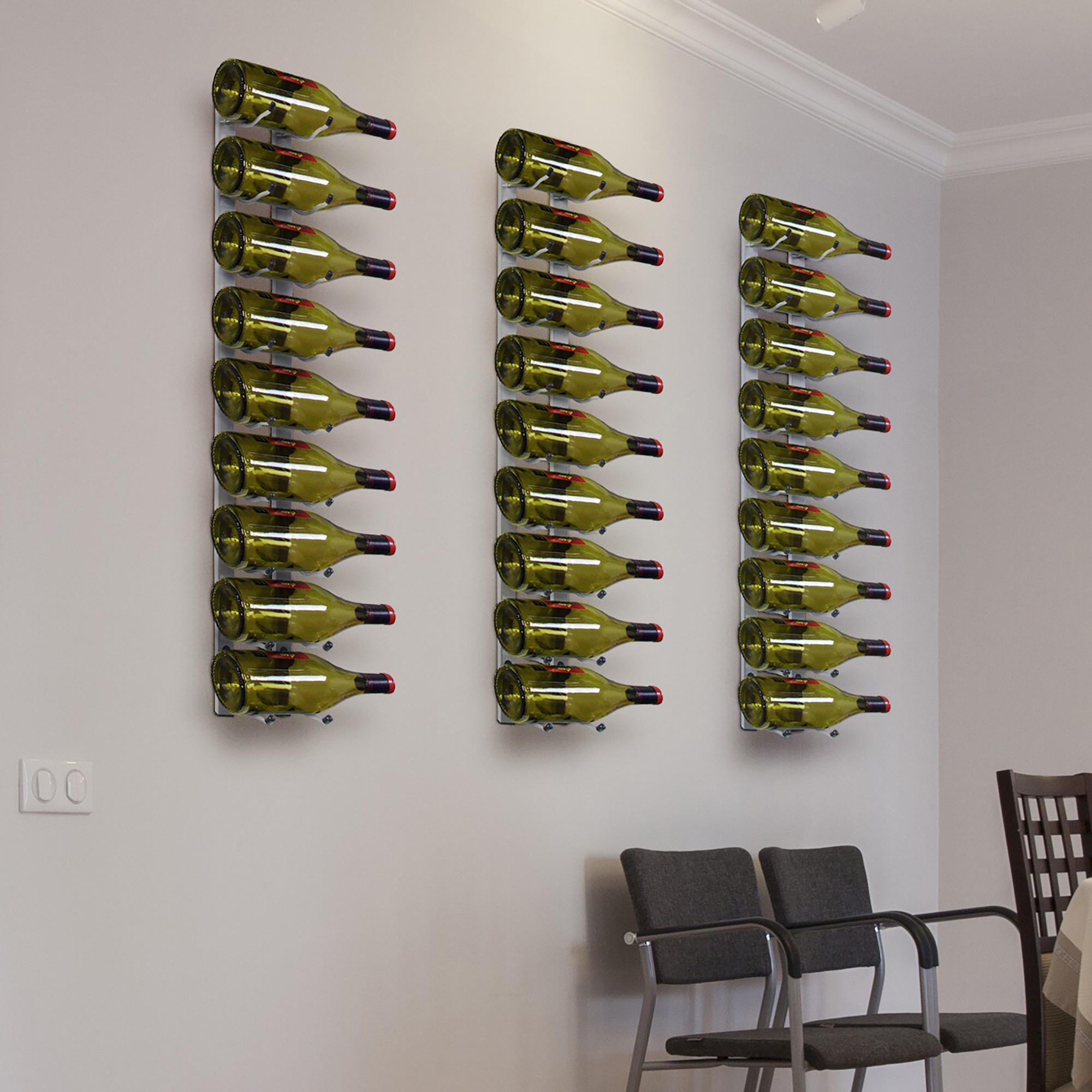Vinotemp 9-Bottle Epicureanist Metal Wine Rack