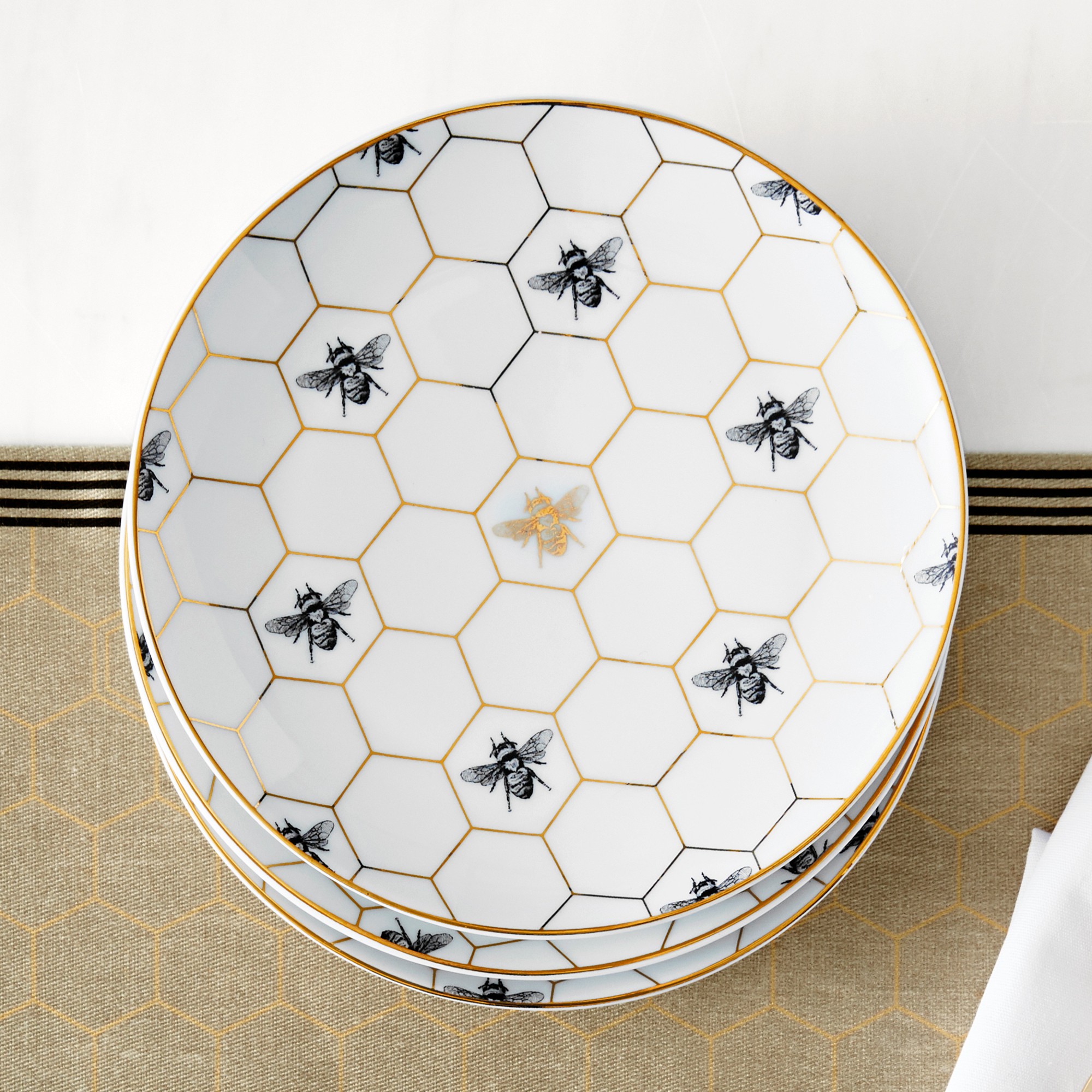 Honeycomb Appetizer Plates