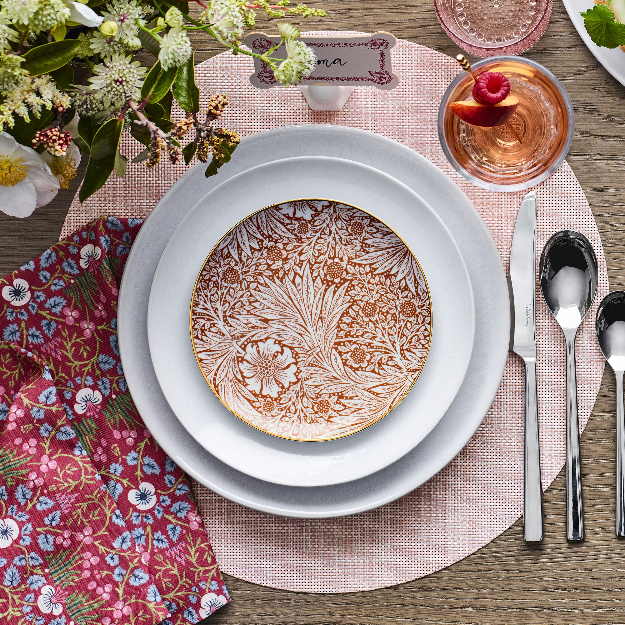 Morris & Co. x Williams Sonoma Bluebell Appetizer Plates, Set of 4