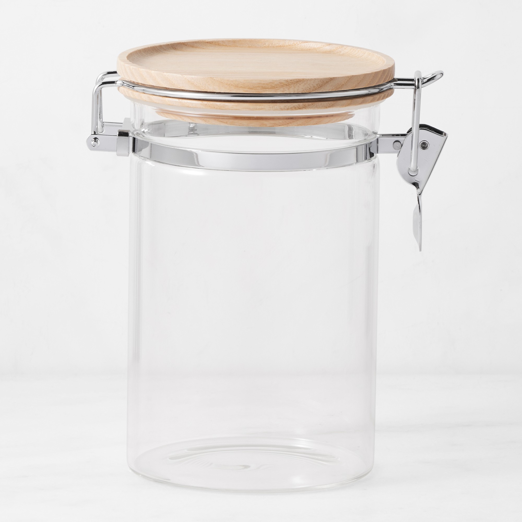 Hold Everything Stackable Glass Canister with Clamp