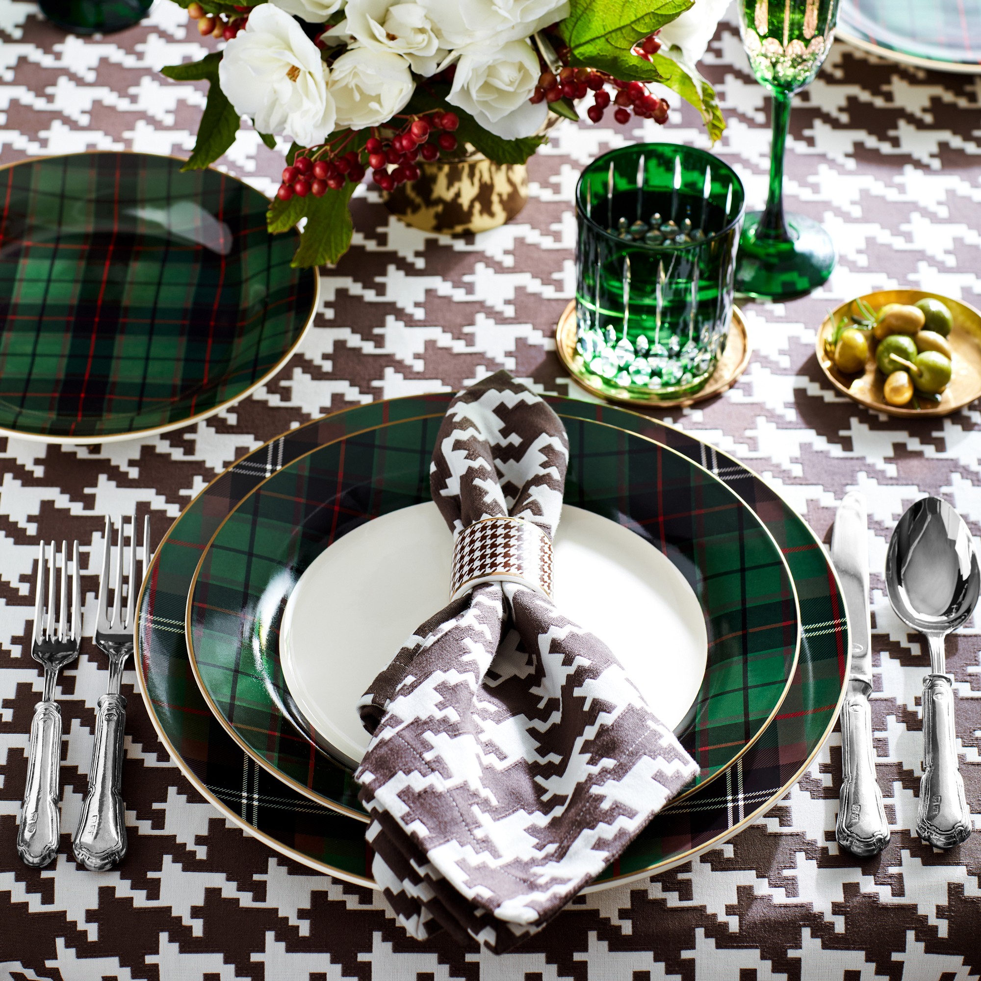 Houndstooth Napkins, Set of 4