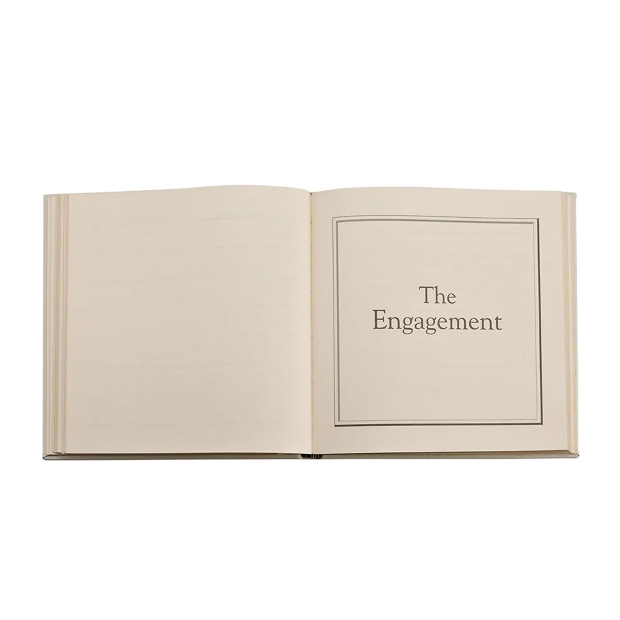 Wedding Journal with White Leather