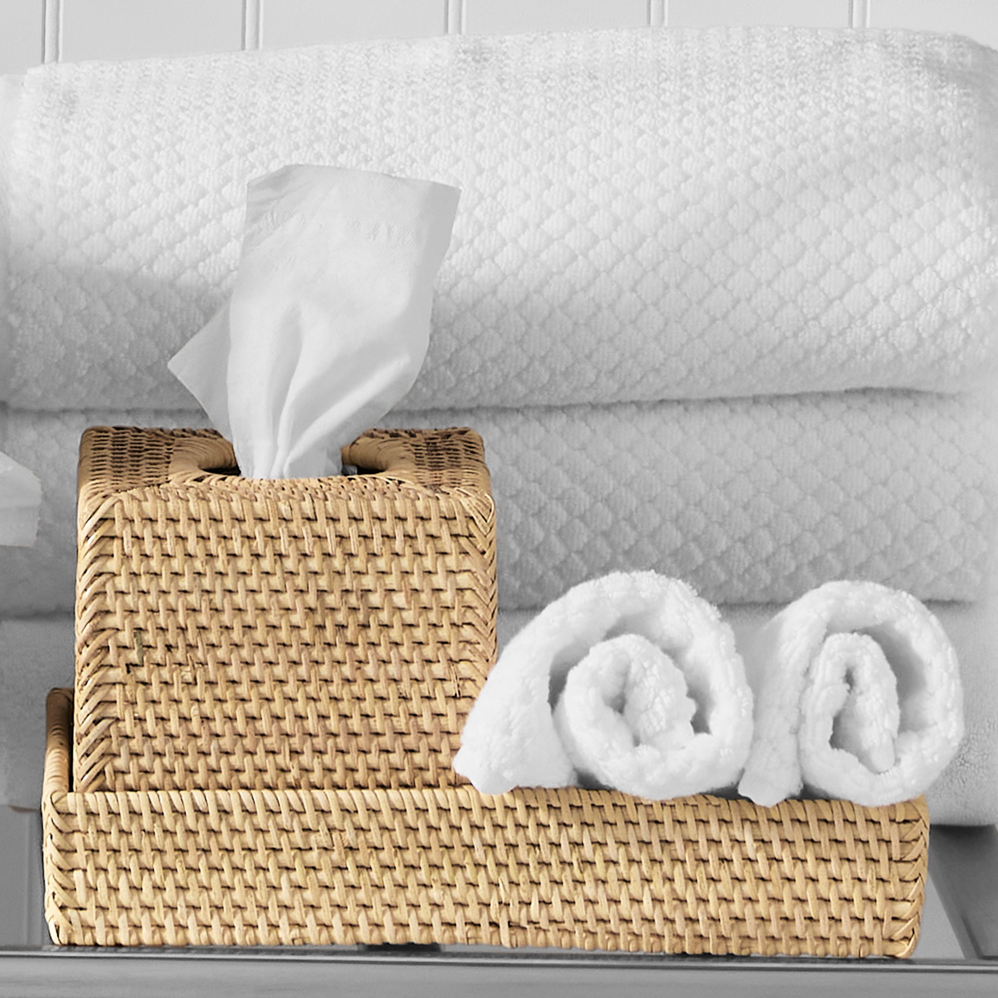 Hold Everything In Drawer and Countertop Woven Trays, Set of 3
