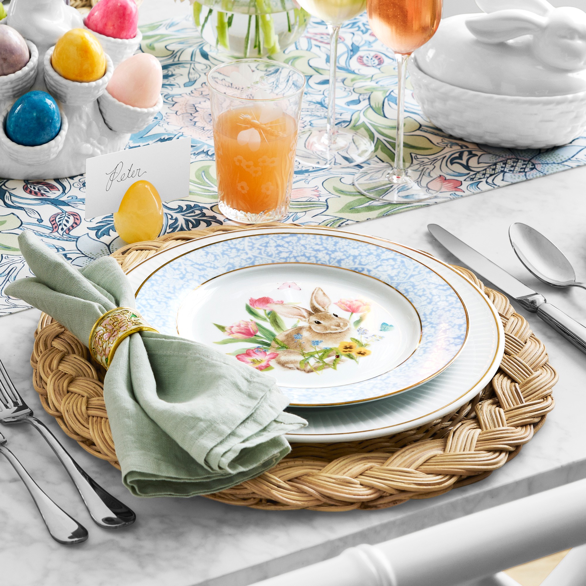 Garden Flowers Salad Plates, Set of 4