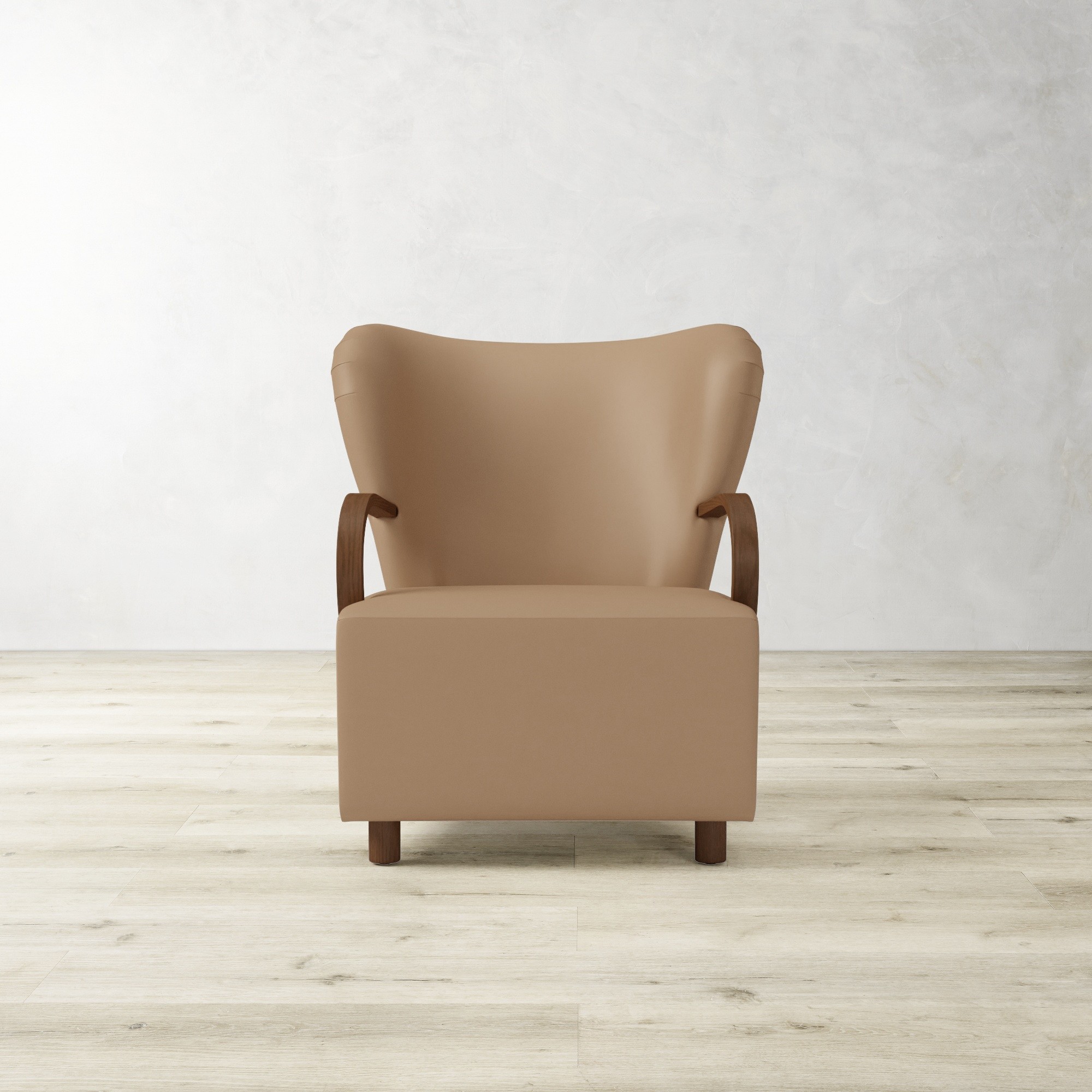 Corban Bentwood Upholstered Occasional Chair
