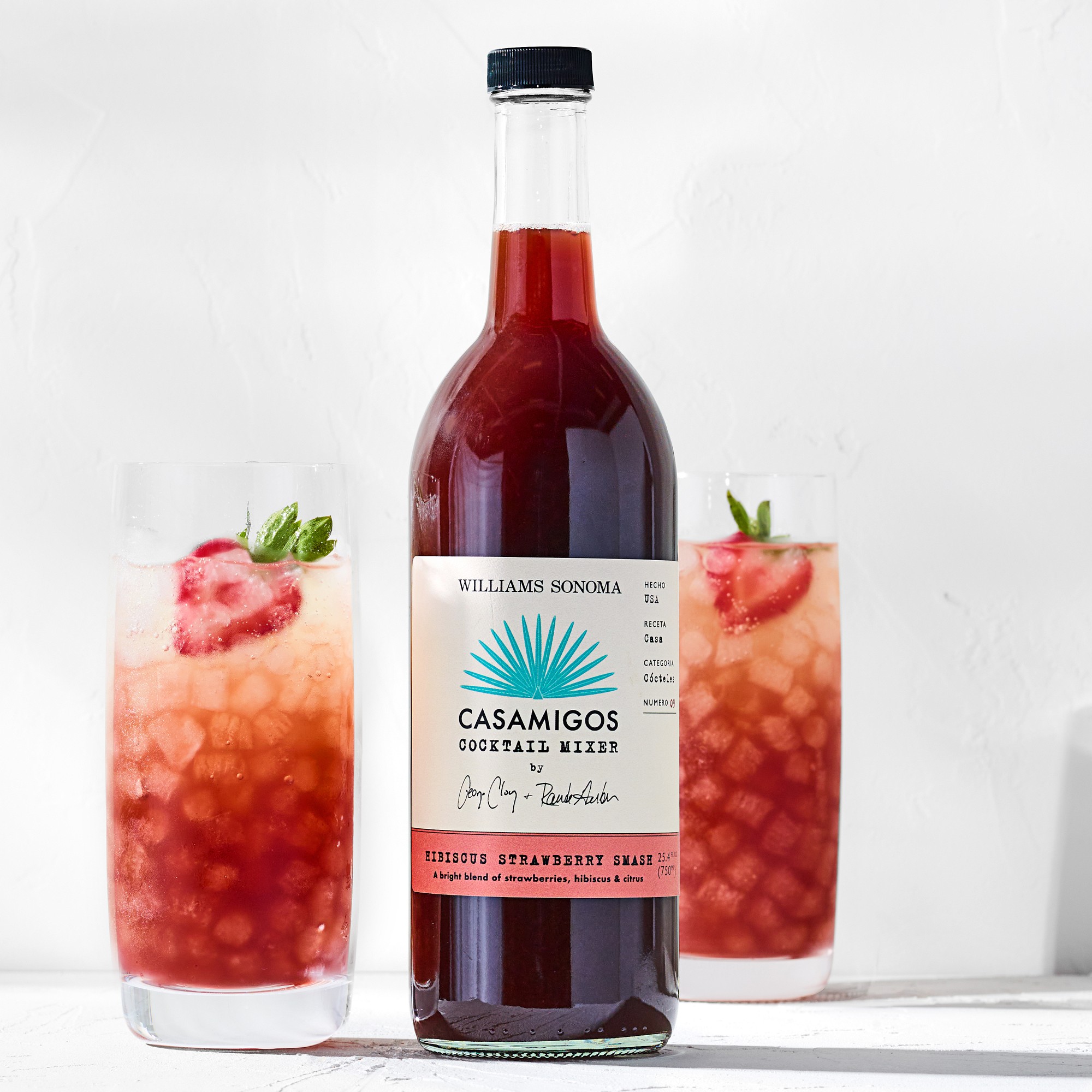 Casamigos x Williams Sonoma Cocktail Mix, Hibiscus Strawberry Smash